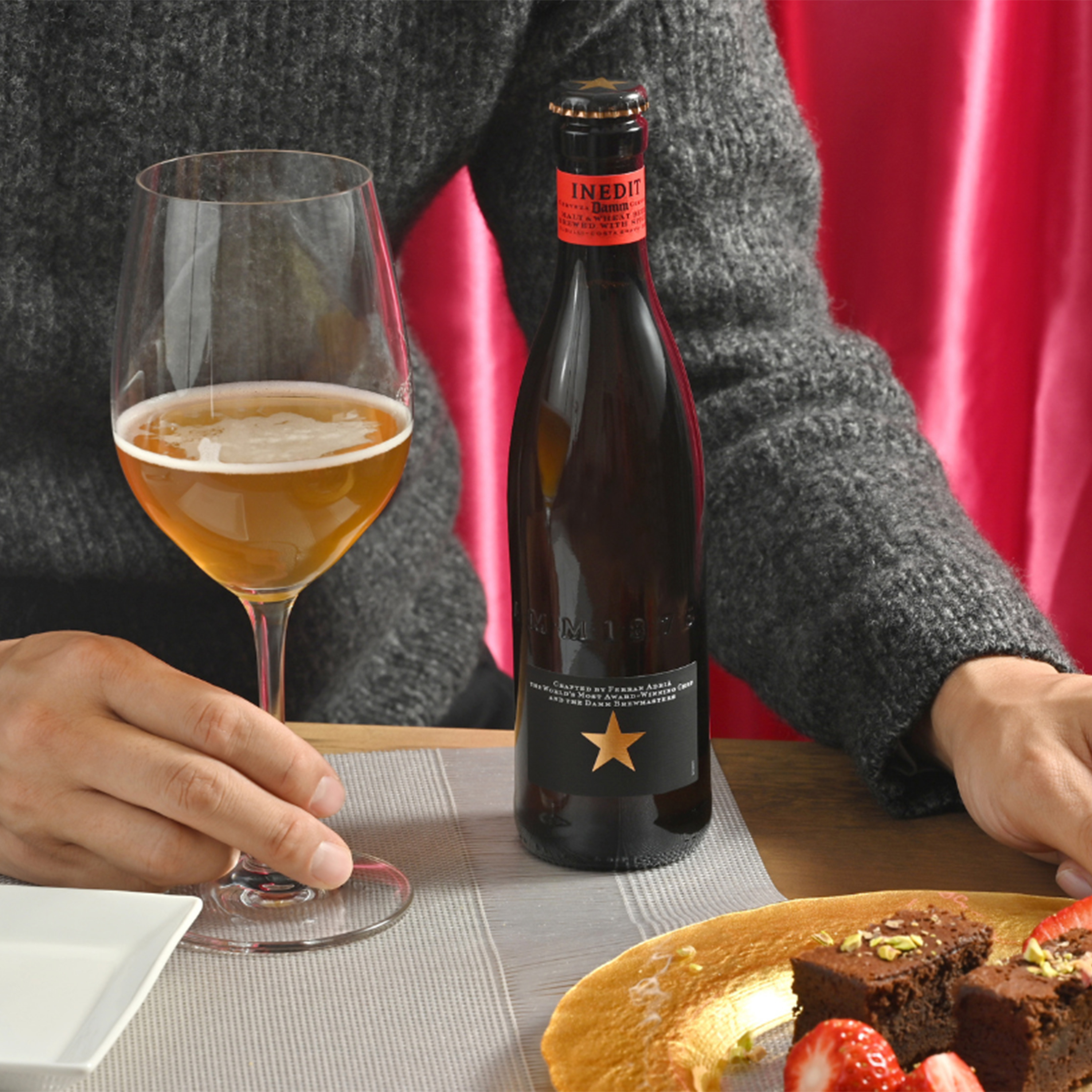 ミシュラン愛⽤のビールとフルーツスパークリングの飲み⽐べセット