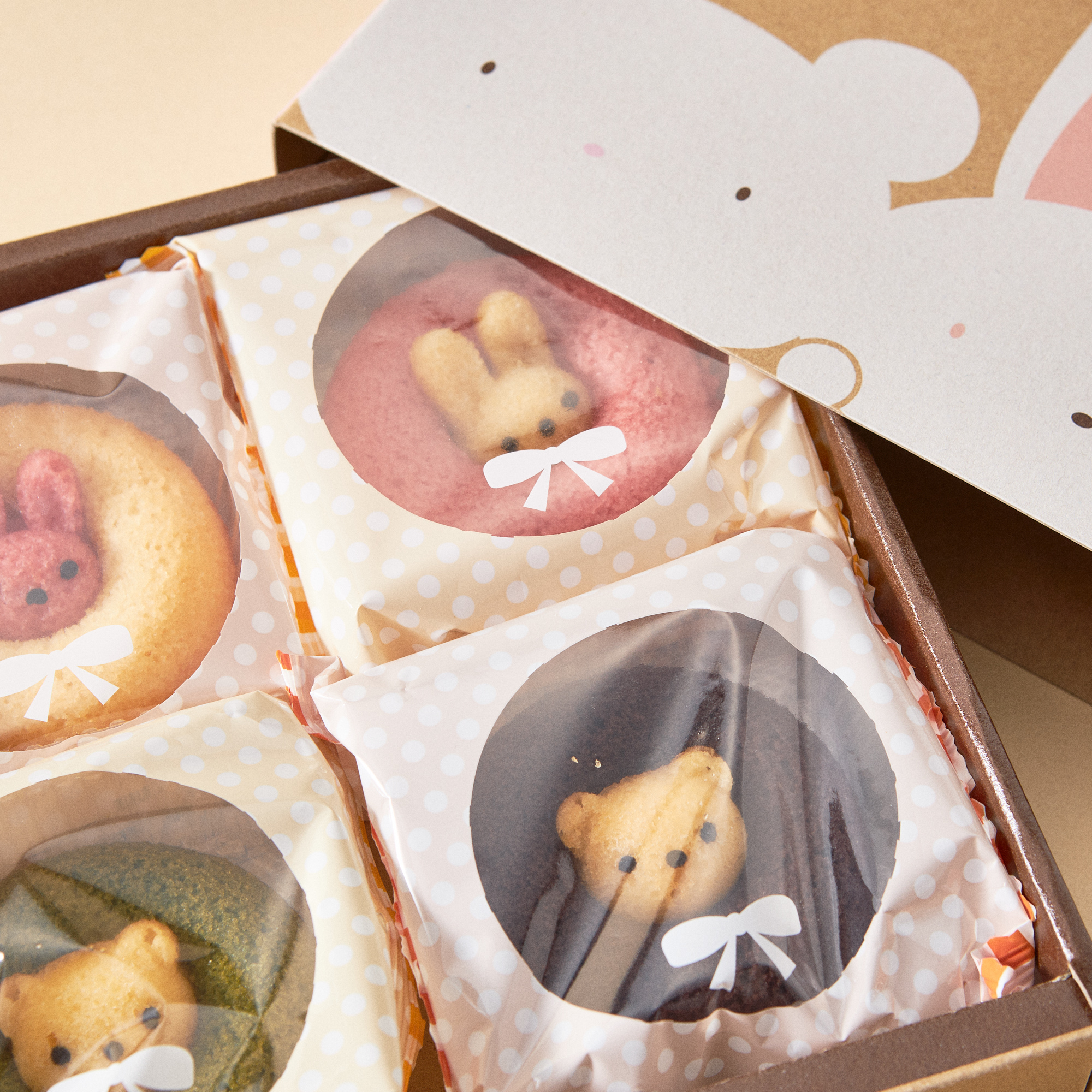 【出産内祝い・名入れ】アニマルドーナツ（選べる4〜12個入り）