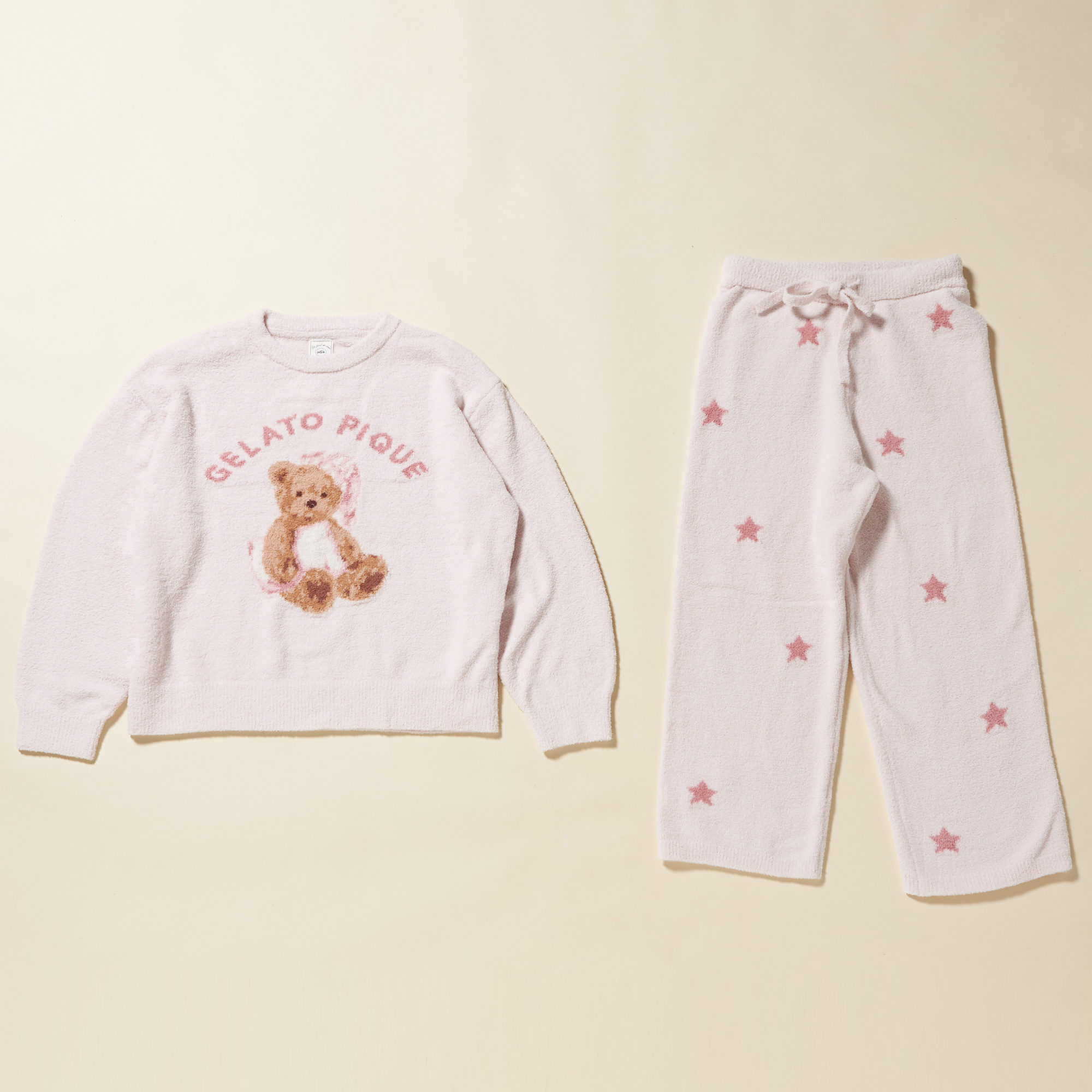【WOMEN】GOOD NIGHT BEAR JQDプルオーバー&スターJQDロングパンツ