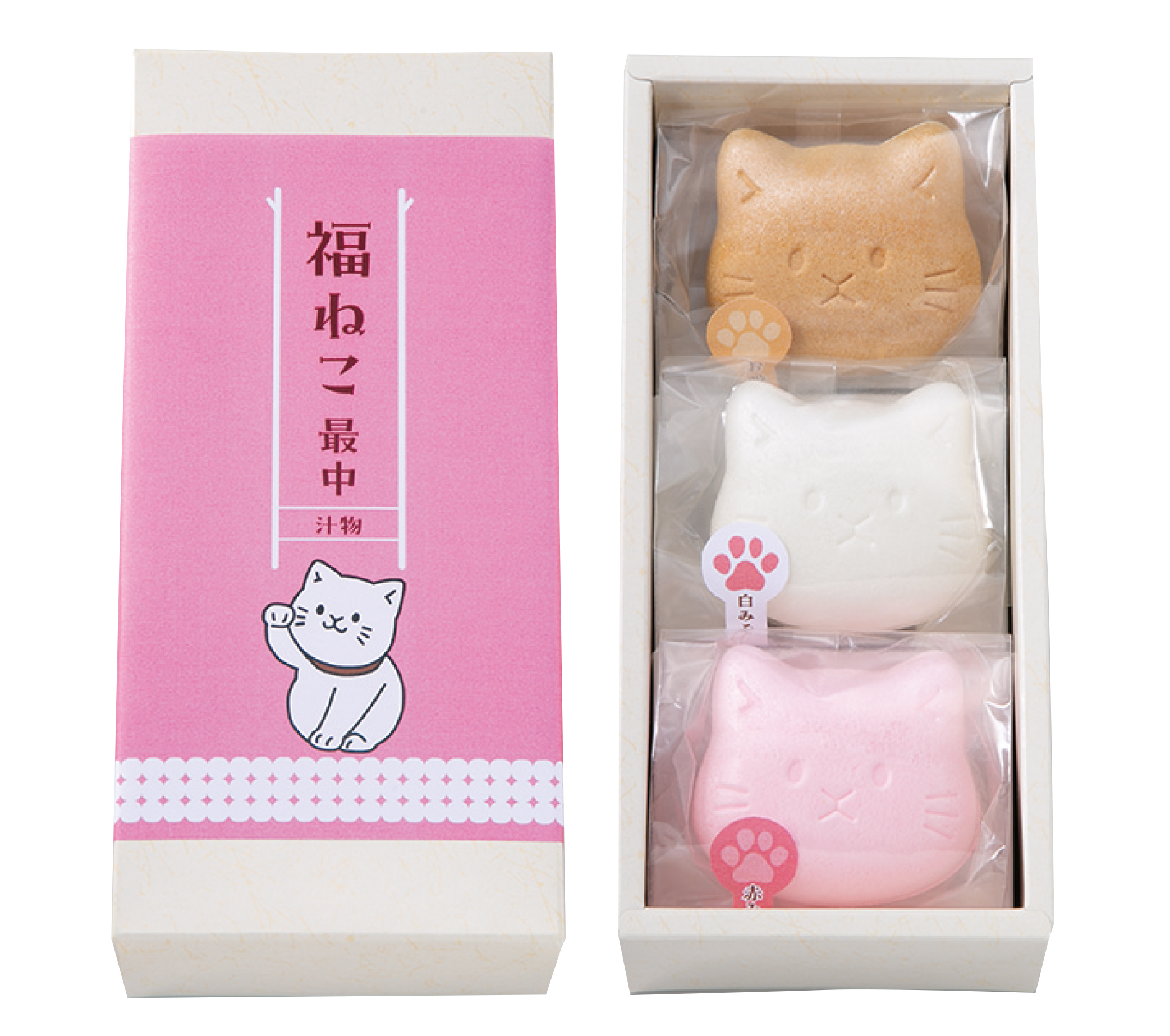 福ねこ最中（汁物） | ギフト専門店 オオトモのプレゼント・ギフト通販