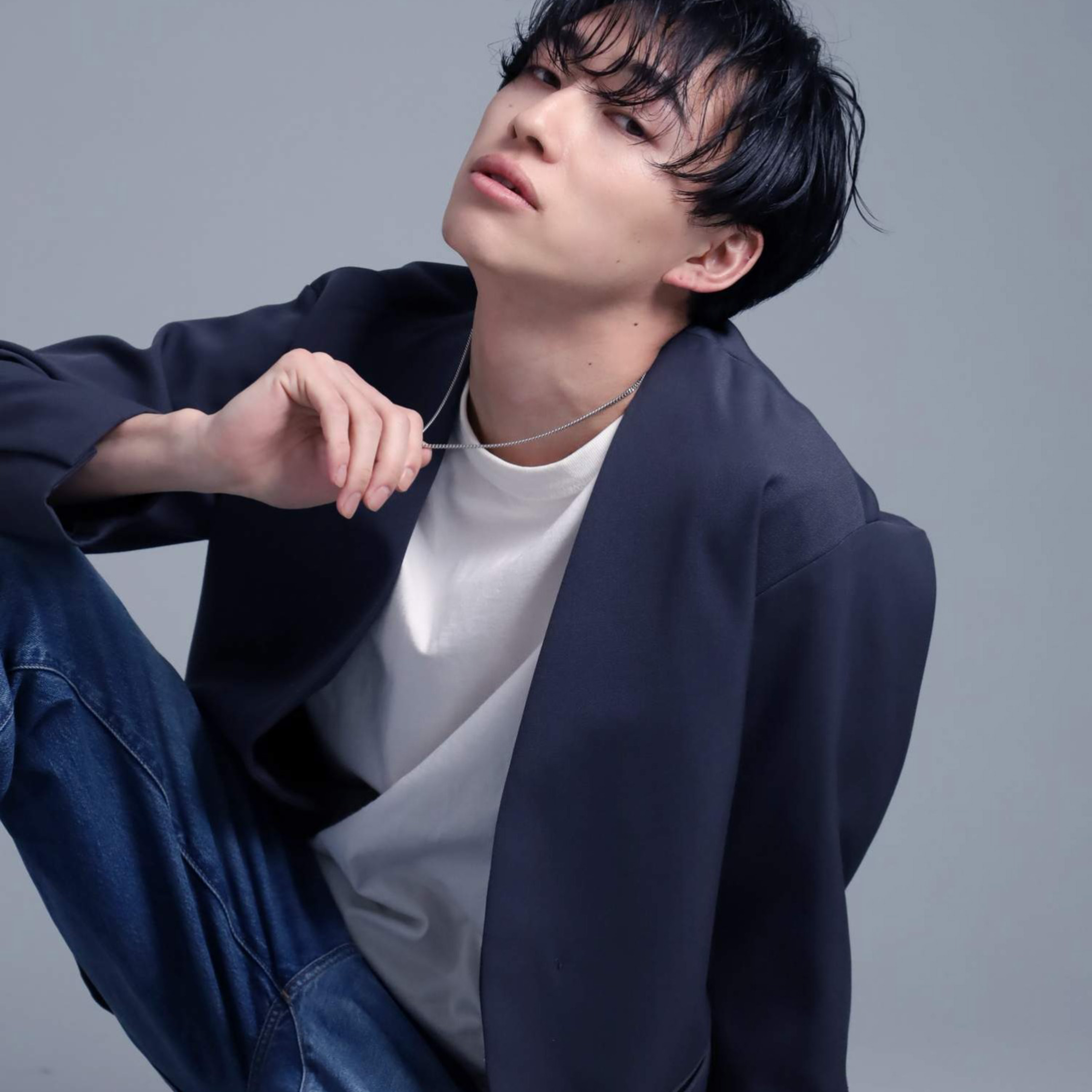 ミディアムシルバーチェーンネックレス【喜平／シルバー925】