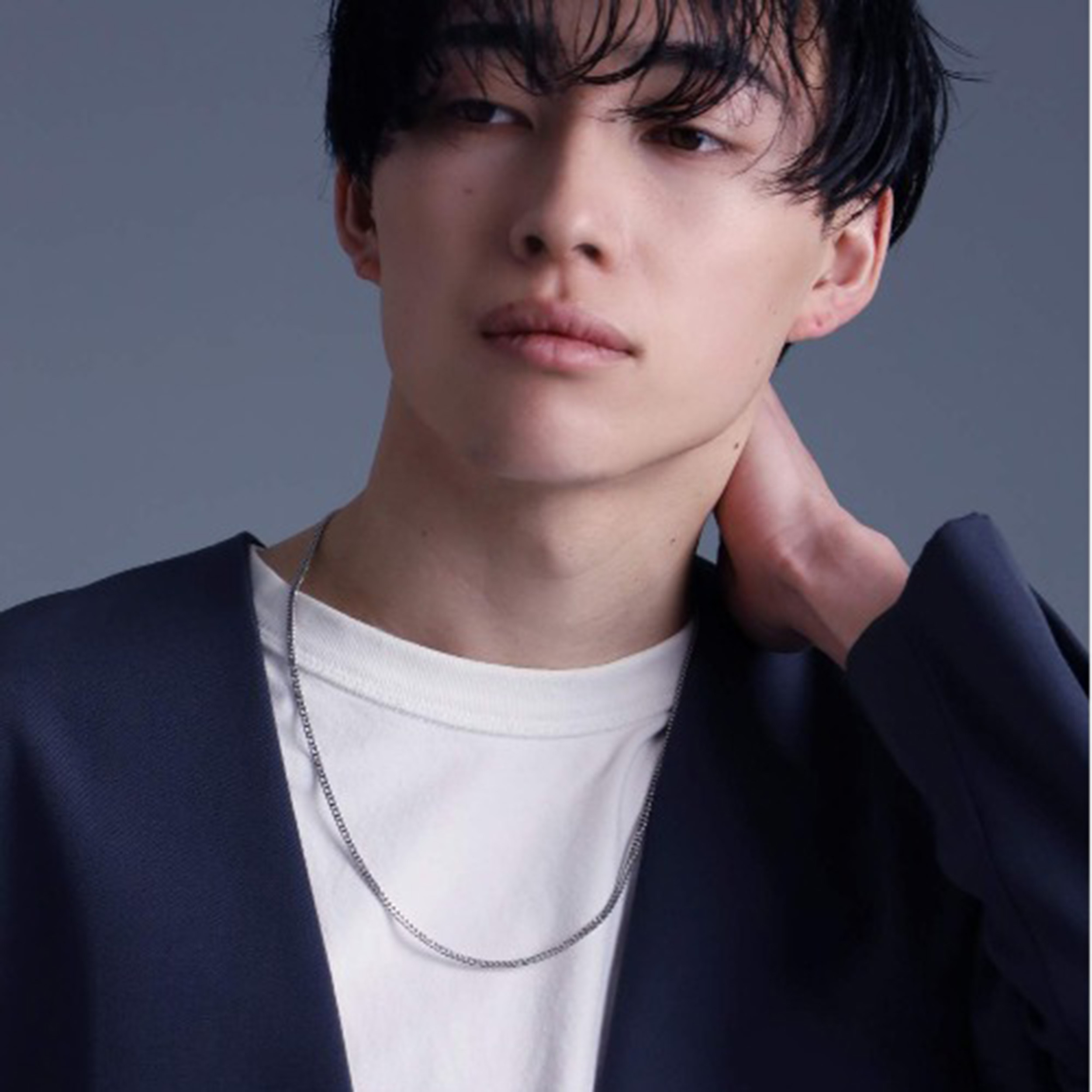 ミディアムシルバーチェーンネックレス【喜平／シルバー925】