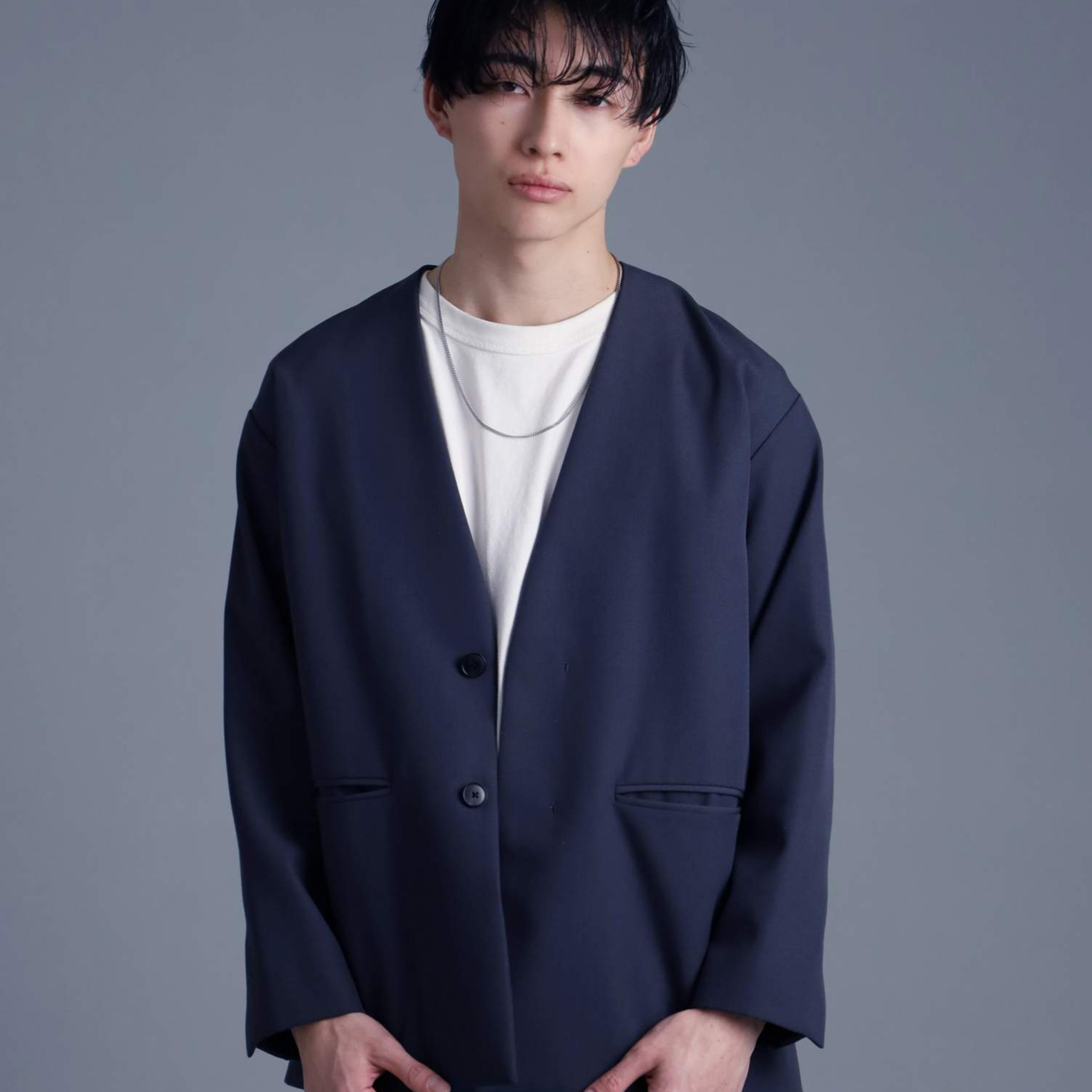 ミディアムシルバーチェーンネックレス【喜平／シルバー925】