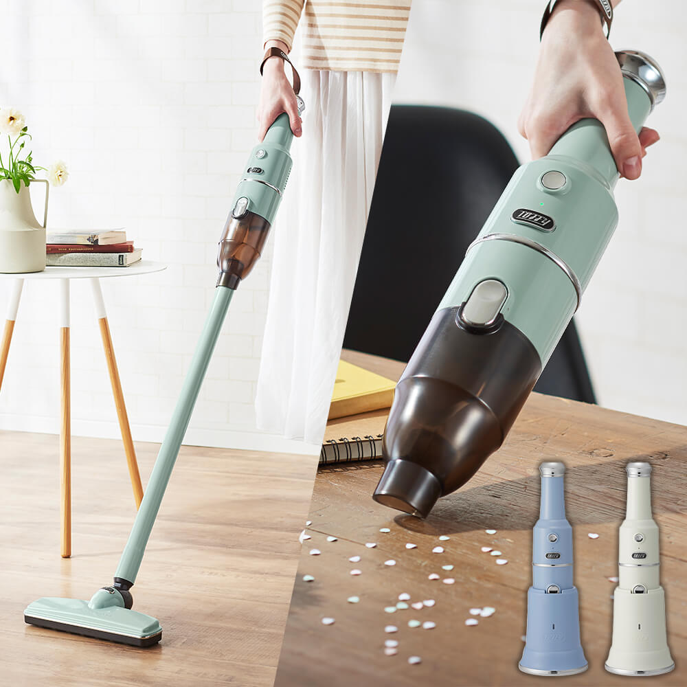 トフィー Toffy マルチスティッククリーナー aqua ペールアクア HW-VC1