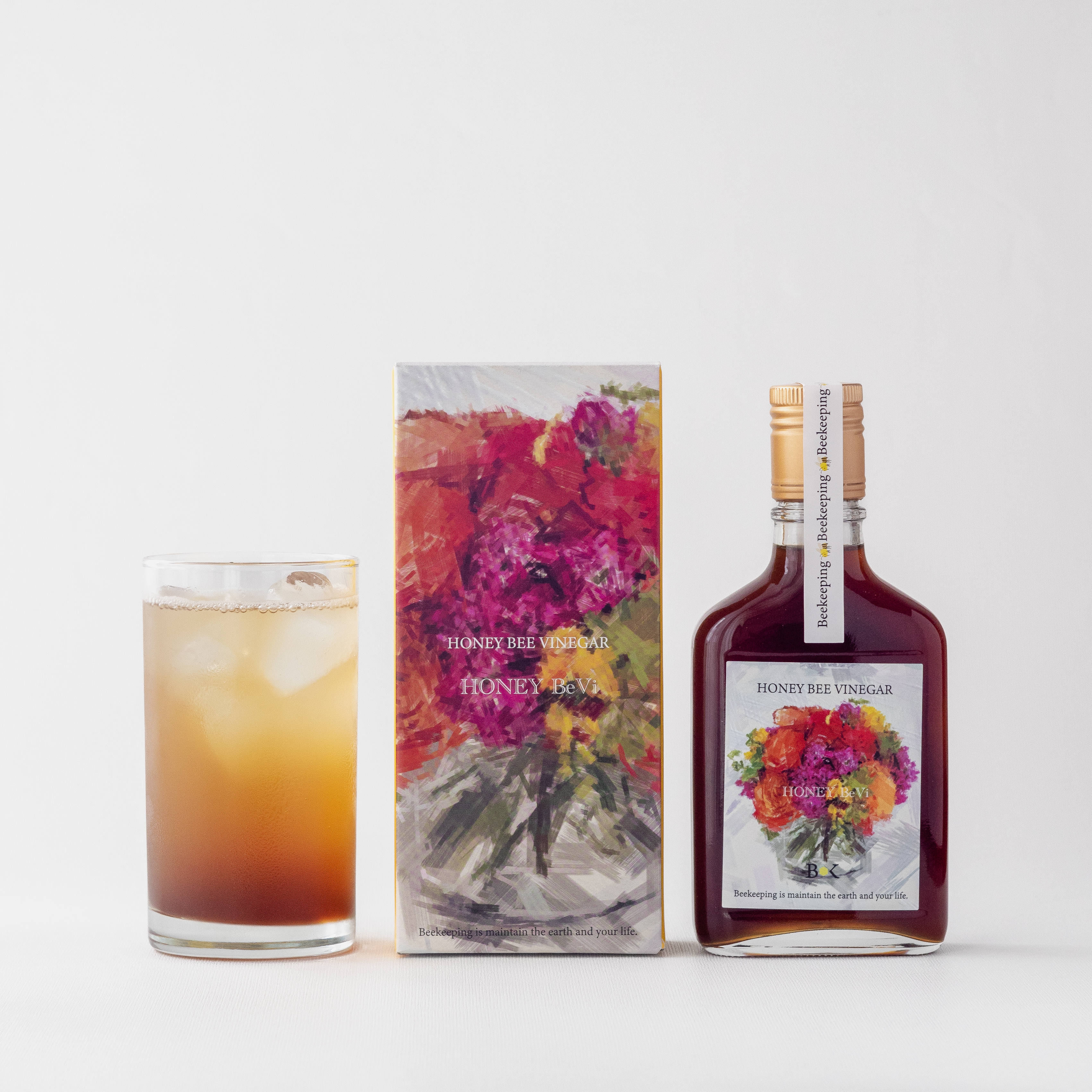 HONEY Bevi（ハニービィヴィ）200ml 箱入 100%ハチミツが原料のハチミツ酢