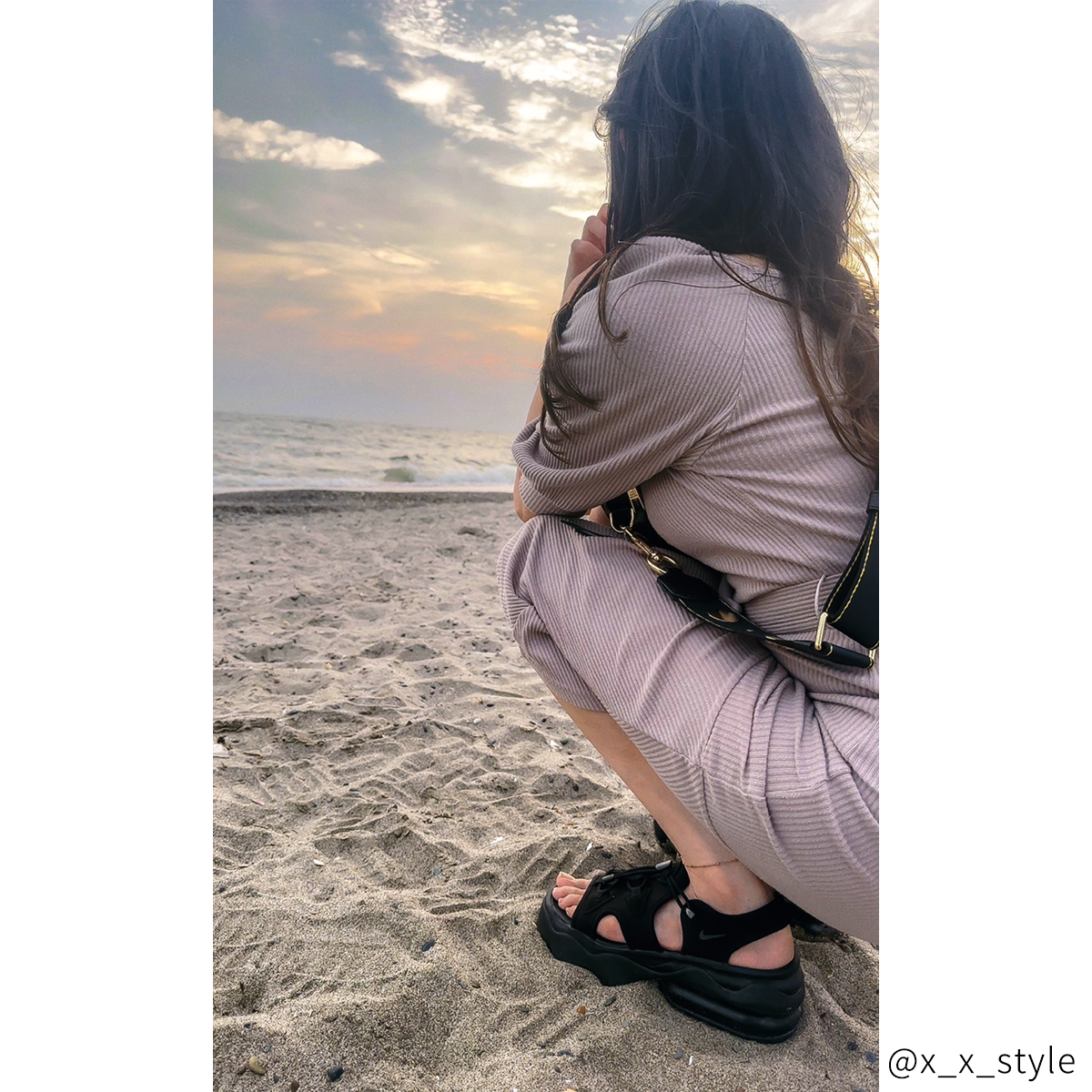 【刻印無料・セミオーダー】タイニービーズのデザインチェーン　ペアアンクレット　klb061