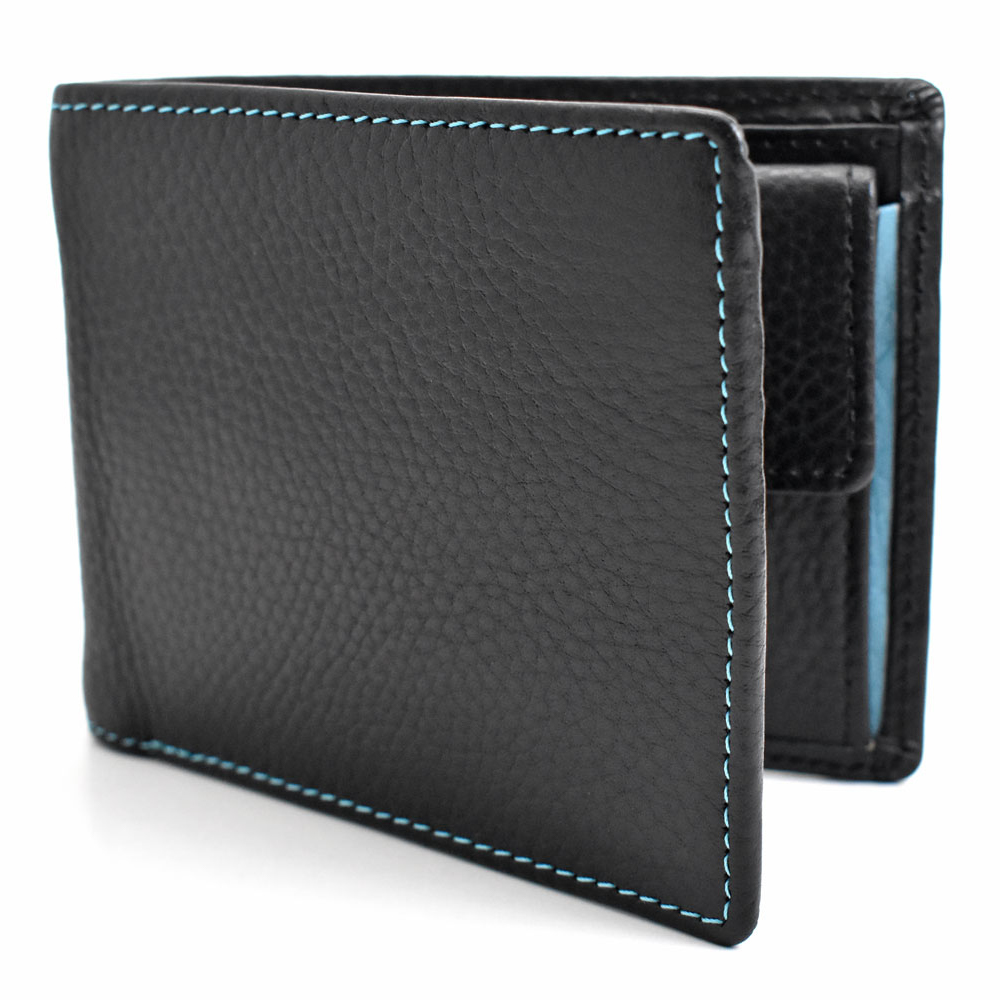 NewPeople メンズ二つ折り財布【本革】