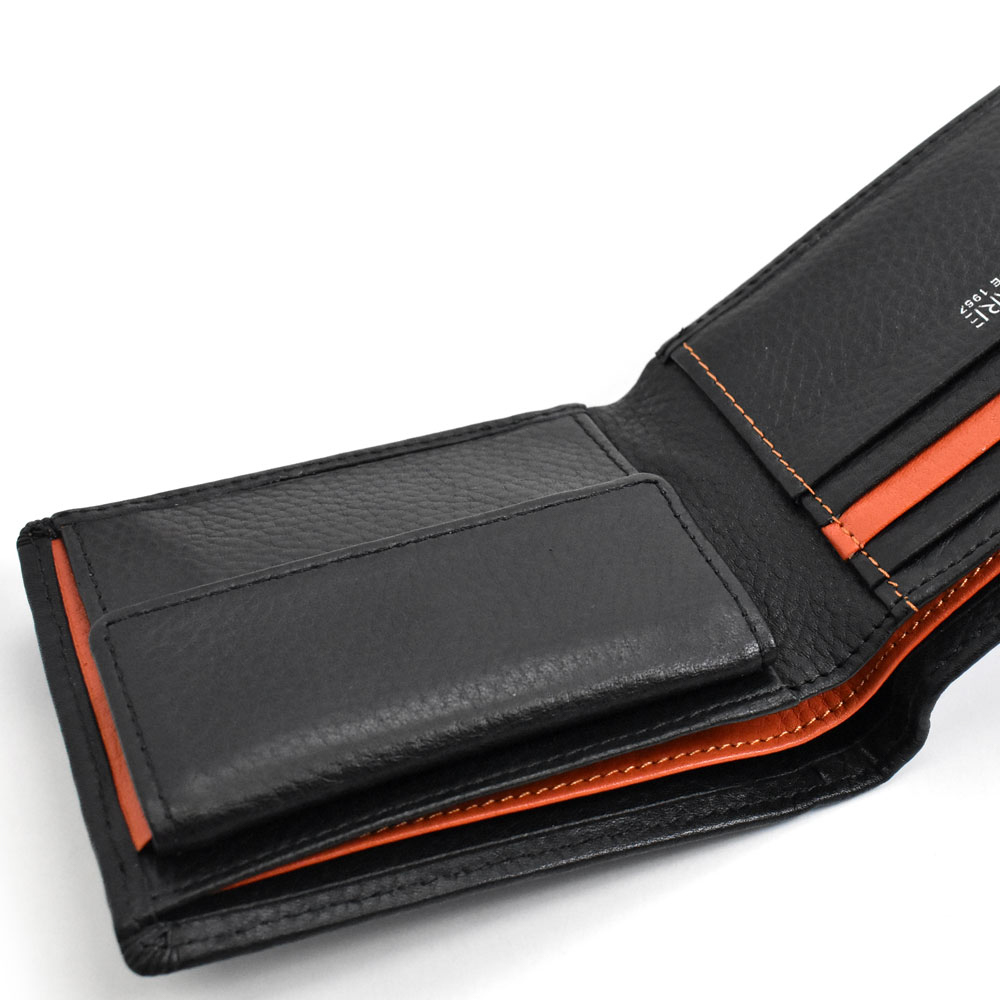 NewPeople メンズ二つ折り財布【本革】