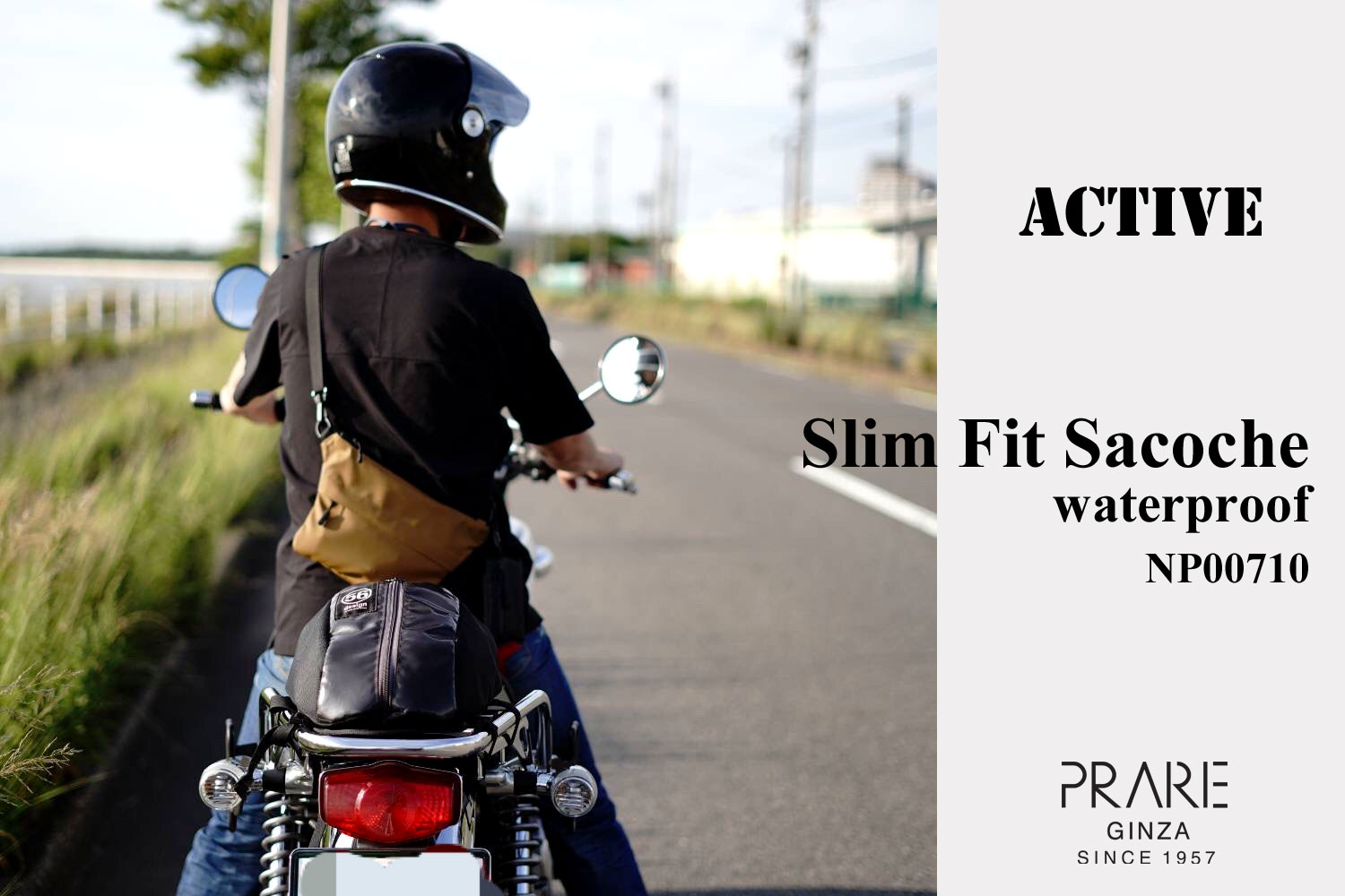 【アウトドア派に！】ACTIVE スリムフィットサコッシュ｜防水・軽量