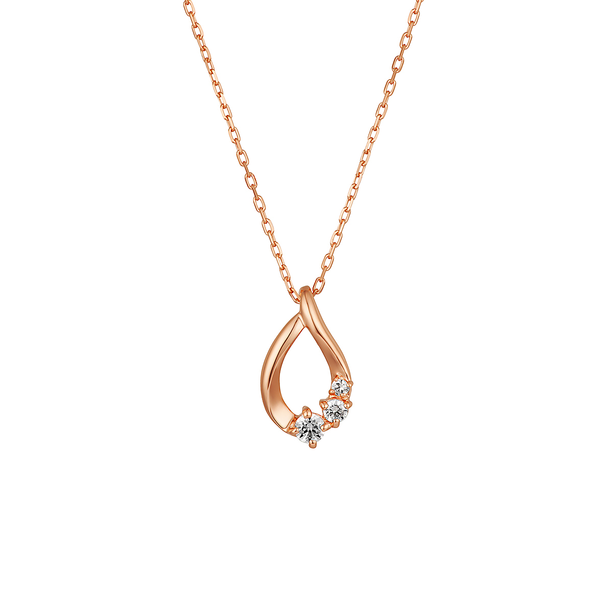 【名入れ】ブランドオリジナルベア&雫ネックレスセット