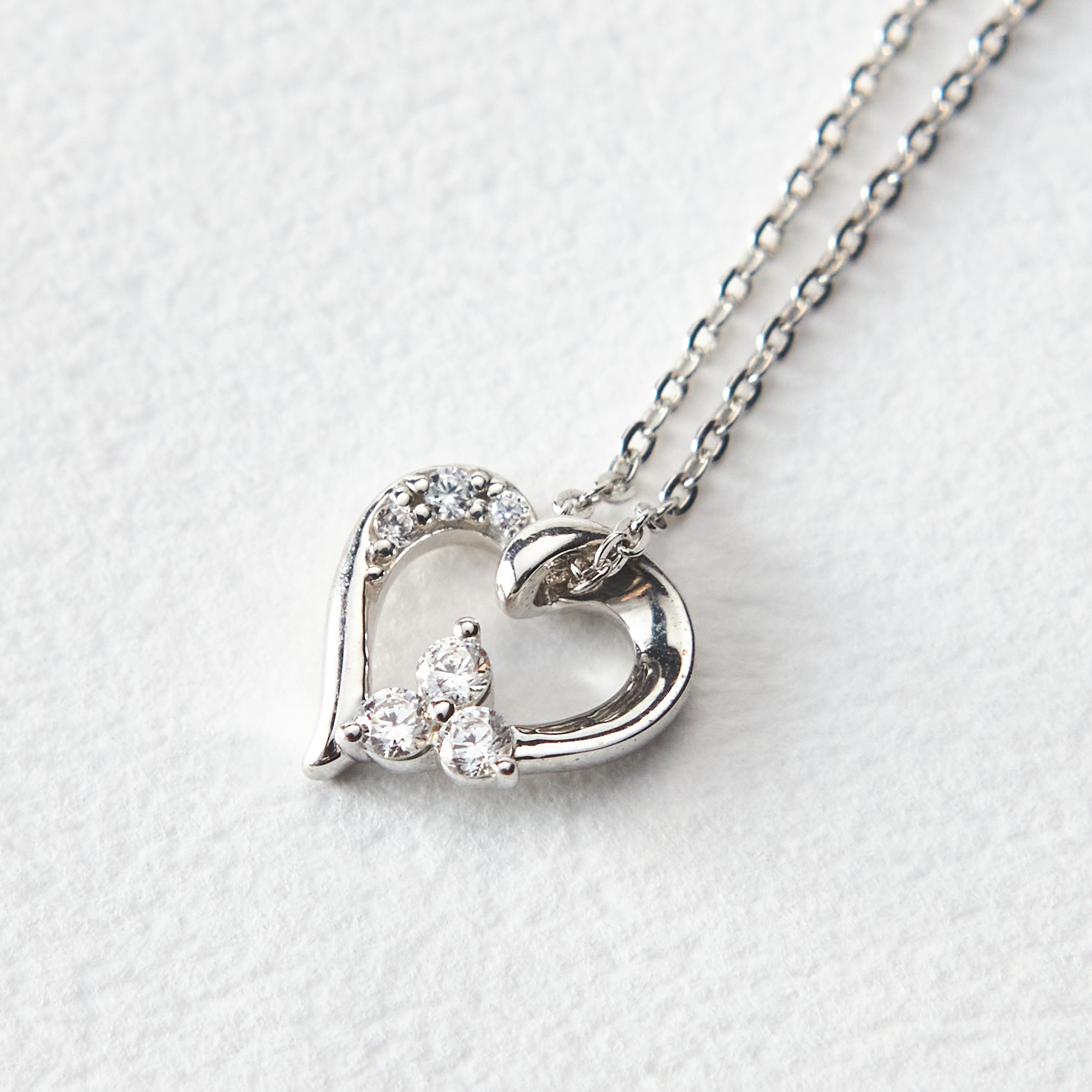 【名入れ】オープンハートネックレス&オルゴールケースセット