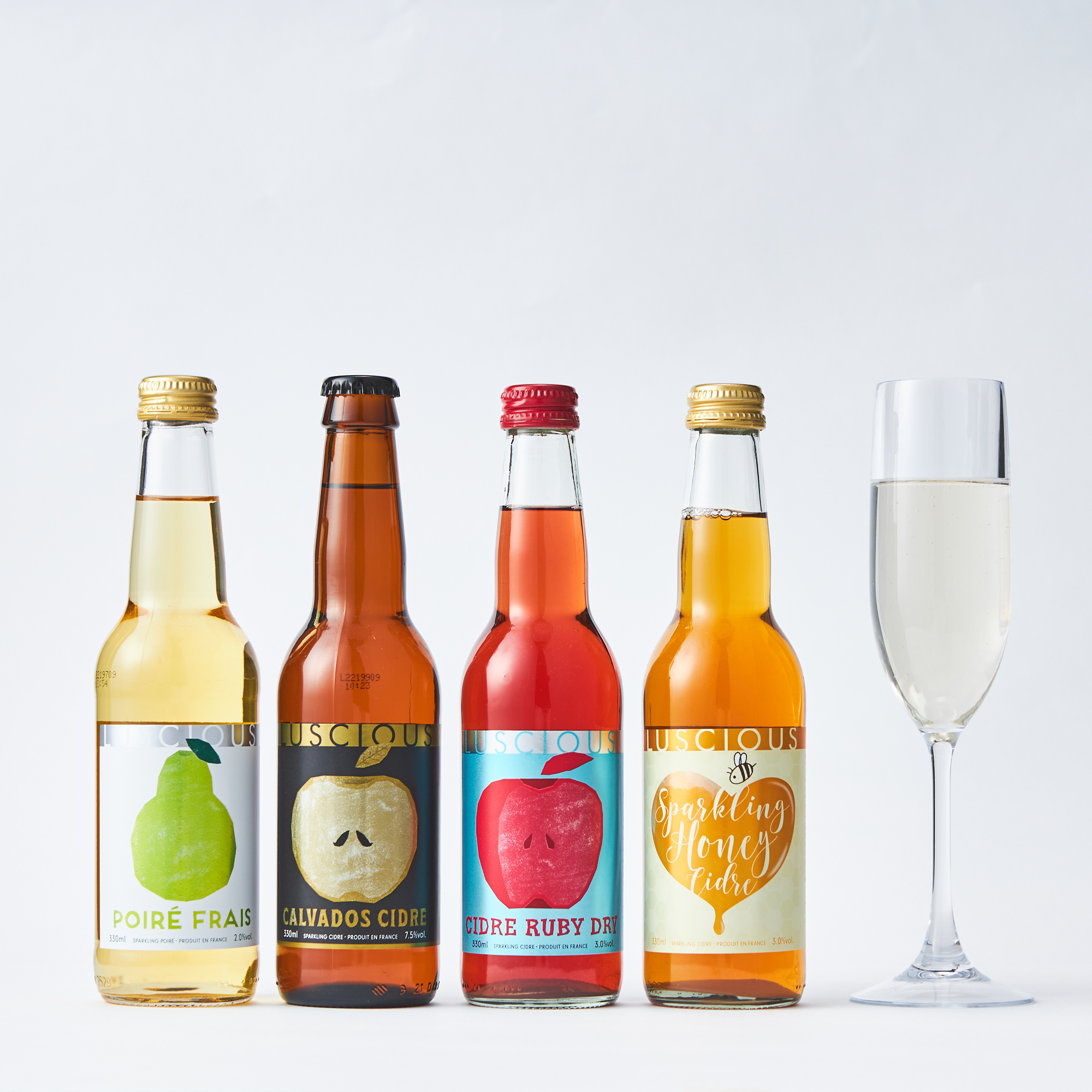 美しく酔うお酒ラシャス4本飲み比べとポップコーンのスイーツセット