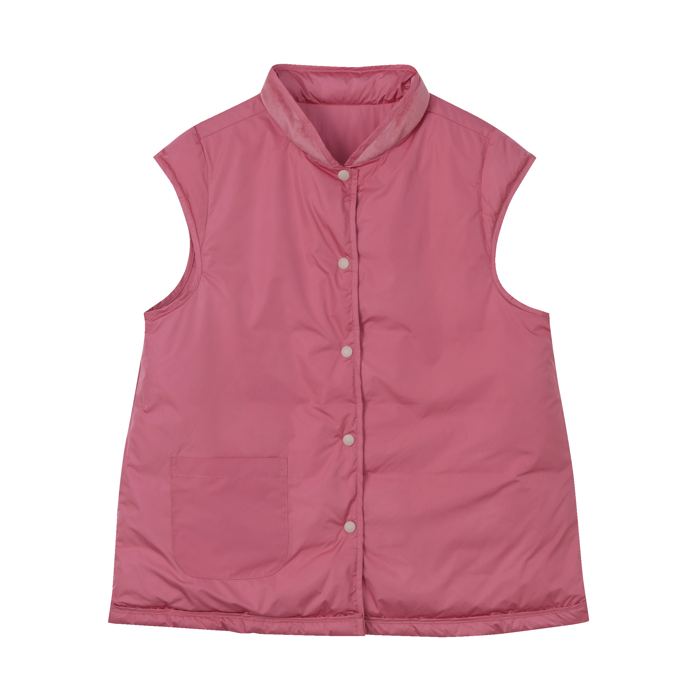 女性用リバーシブル・ダウン入りベスト