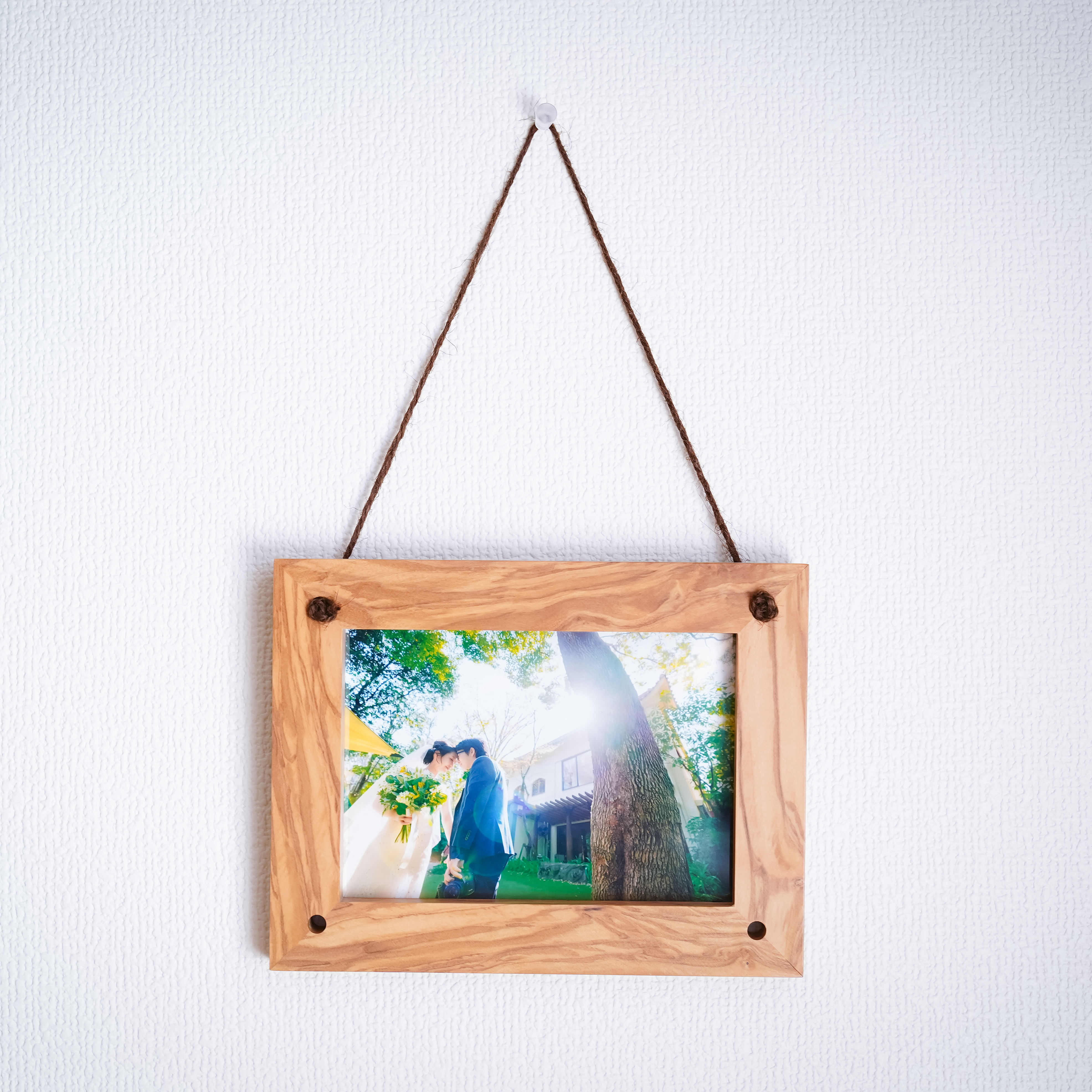 オリーブの木で作るフォトフレーム