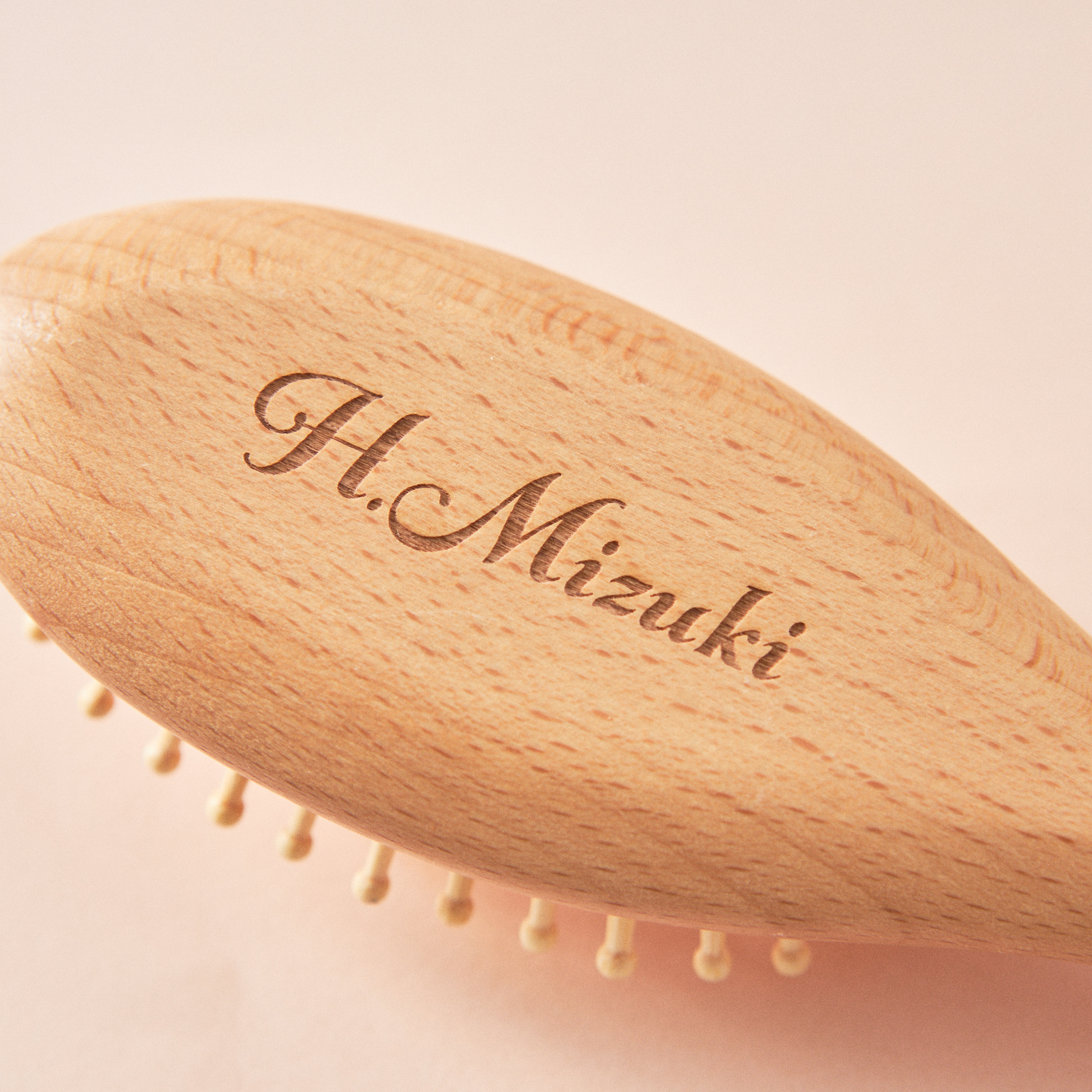 【名入れ/ギフトBOX】木製ブラシ＆マルチオイルセット