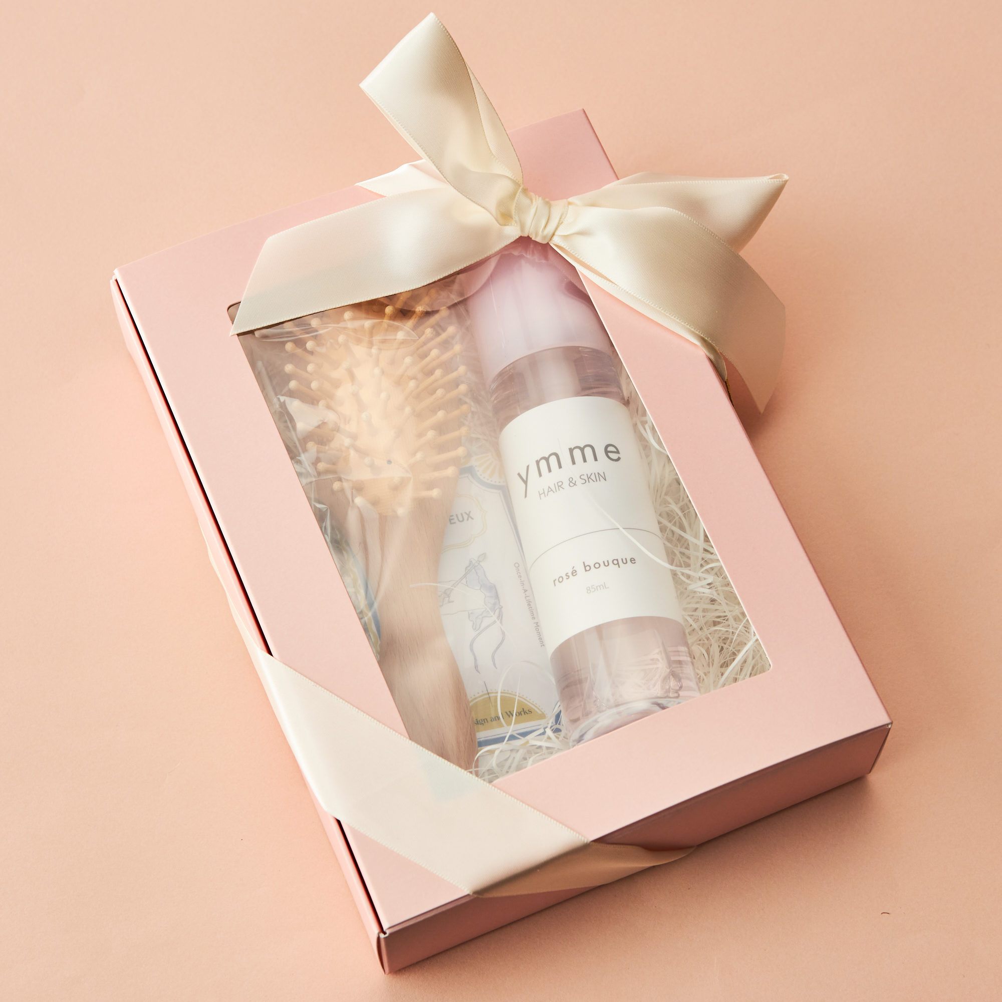 【名入れ/ギフトBOX】木製ブラシ＆マルチオイルセット