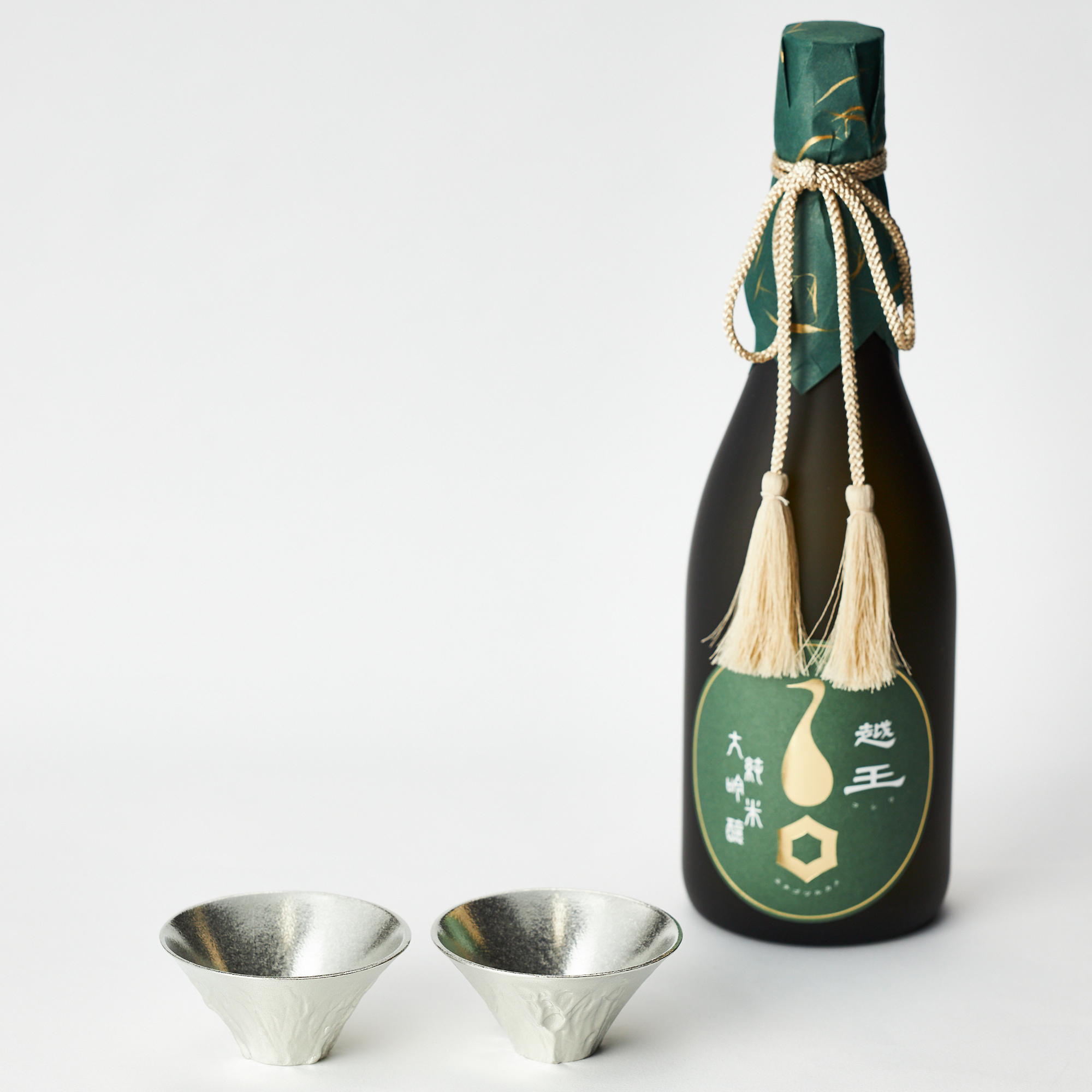 縁起物能作酒器と日本酒セット | 能作（ノウサク） 越後鶴亀の 