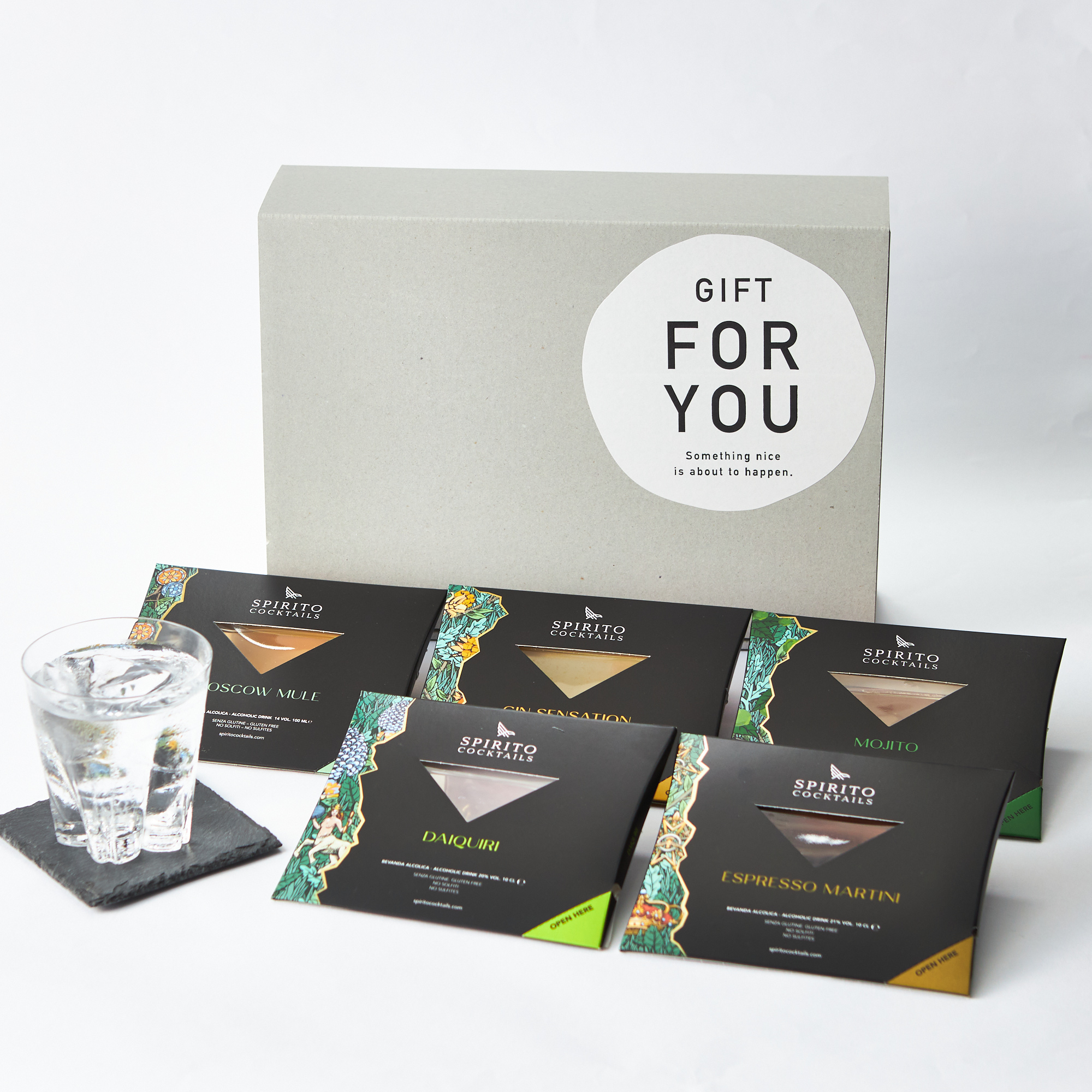 氷を入れたグラスに注ぐだけ！スピリットカクテルズ 5Pセット