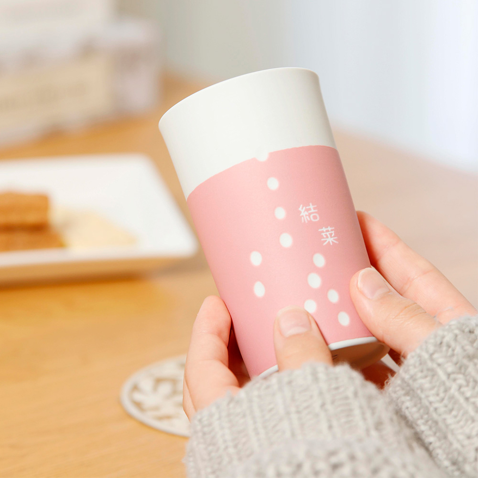 【ペア名入れギフト】色が選べる陶器タンブラー＂泡沫＂