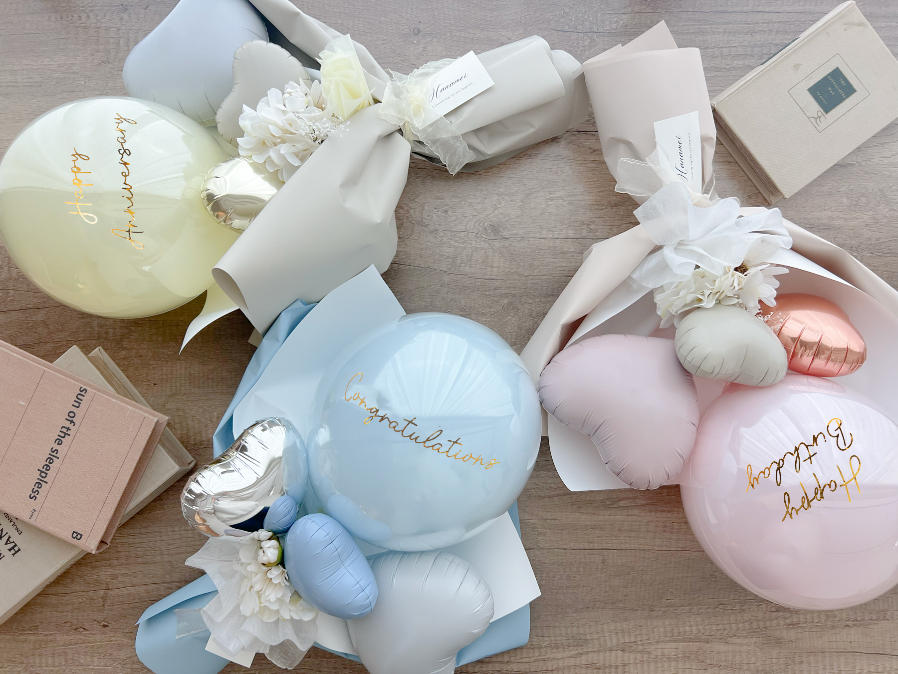 【推し活にもピッタリ】カラーとメッセージを選べる！名入れバルーンブーケ