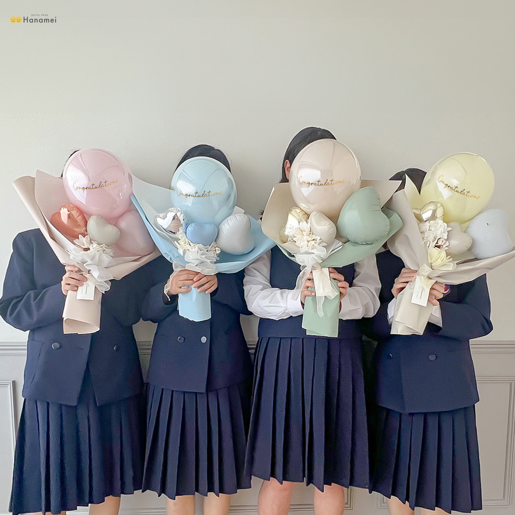 【推し活にもピッタリ】カラーとメッセージを選べる！名入れバルーンブーケ