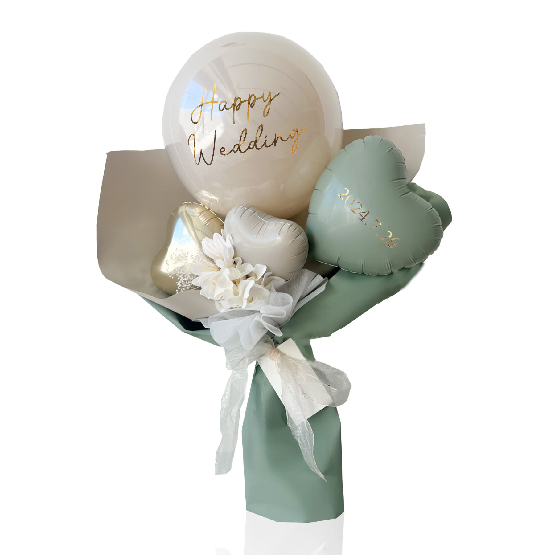 【推し活にもピッタリ】カラーとメッセージを選べる！名入れバルーンブーケ