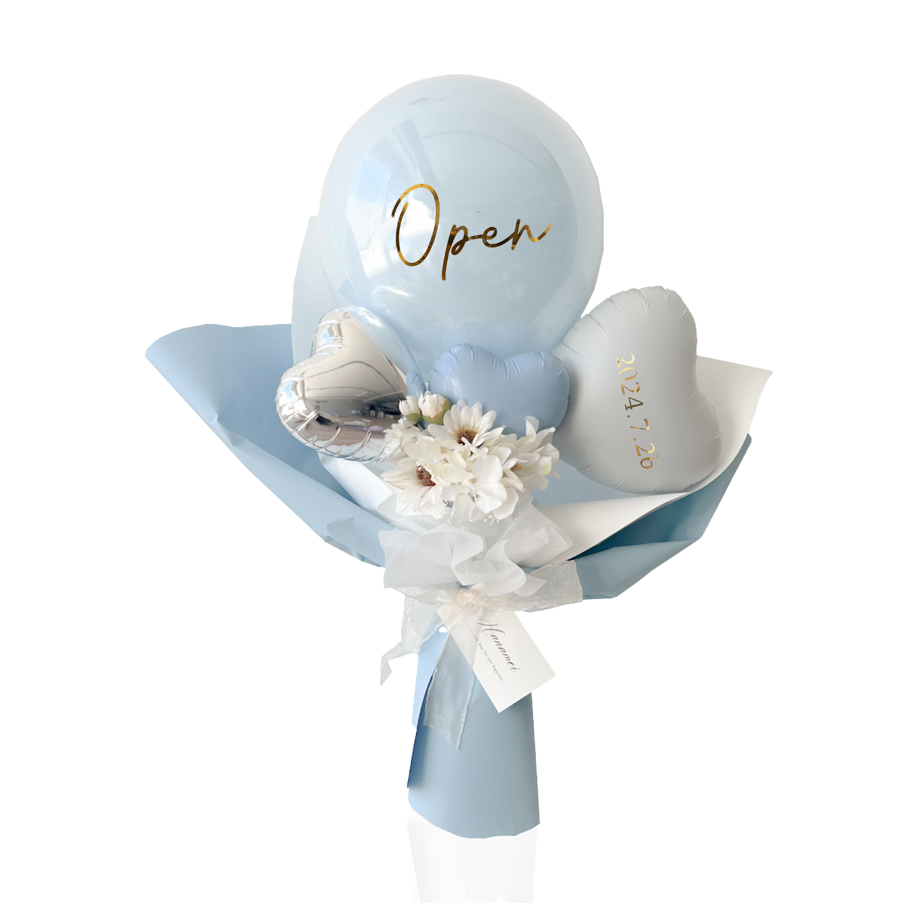 【推し活にもピッタリ】カラーとメッセージを選べる！名入れバルーンブーケ