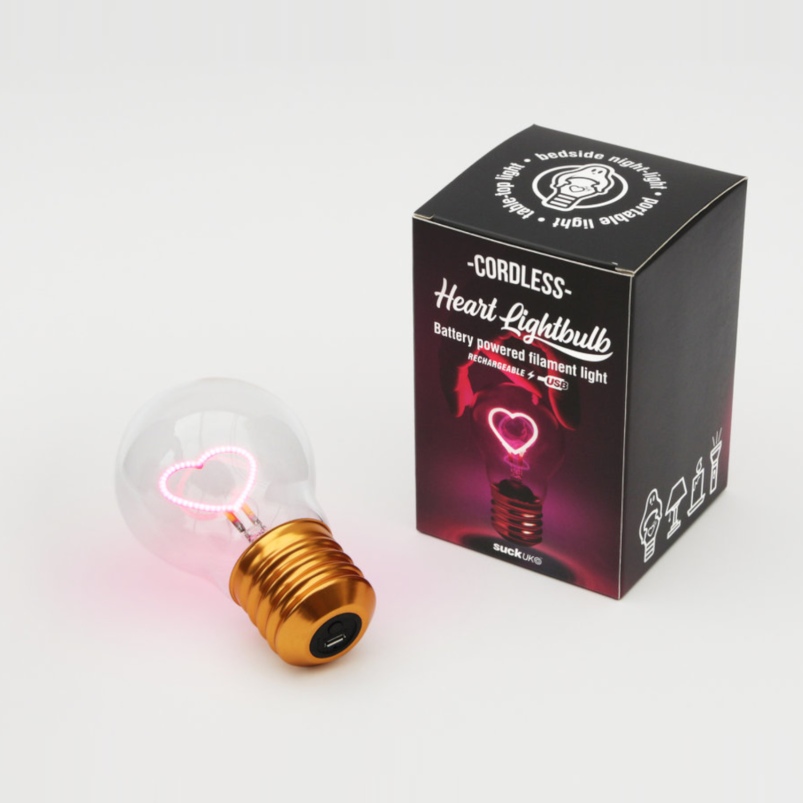 Heart Light Bulb｜コードレス電球型ライト