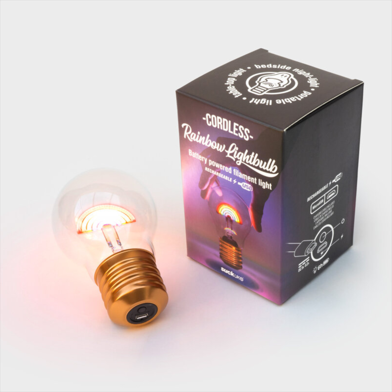 Rainbow Light Bulb｜コードレス電球型ライト