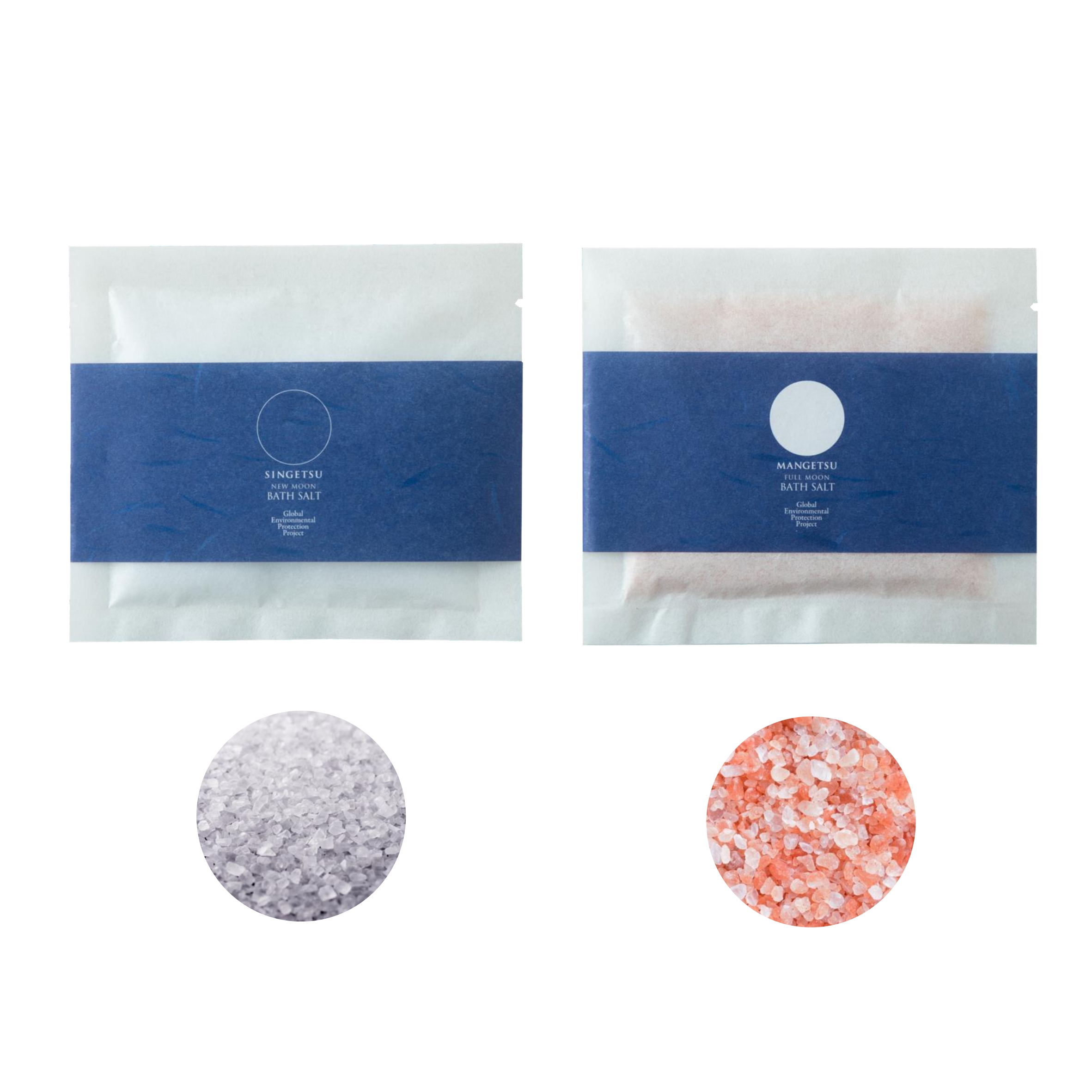 ハーブバスソルト新月・満月 ギフトセット(各3個入) 