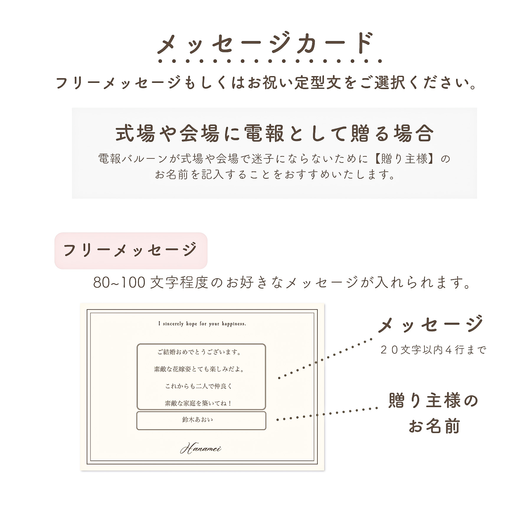 【名入れギフト】ドルチェのように甘くて可愛いギフト「バルーンギフト ドルチェ」