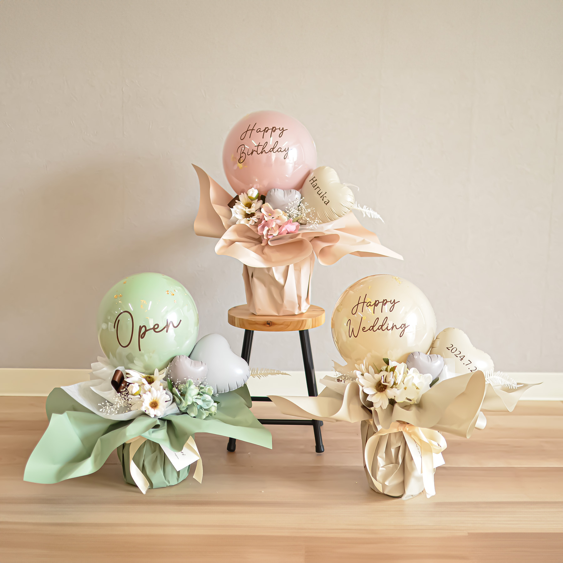 【名入れギフト】ドルチェのように甘くて可愛いギフト「バルーンギフト ドルチェ」