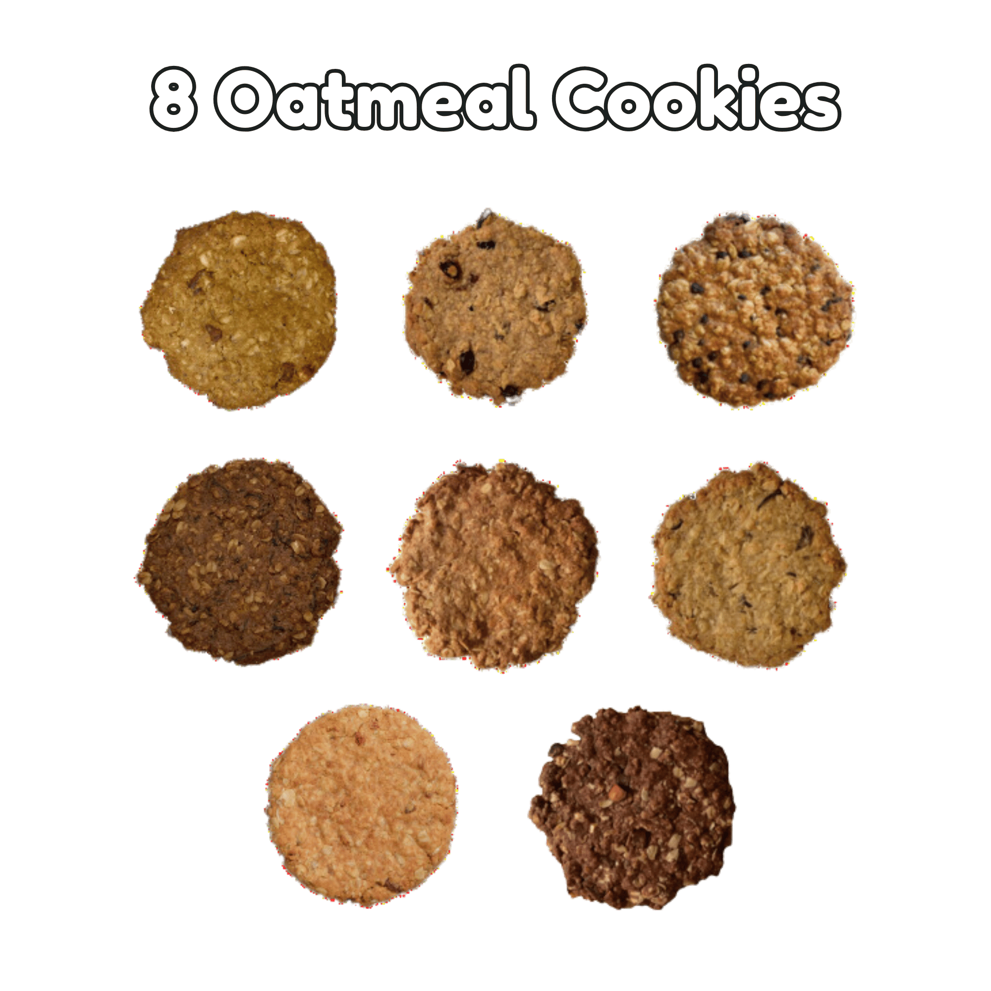 【ギフト限定】8枚入りオートミールクッキーギフトボックス