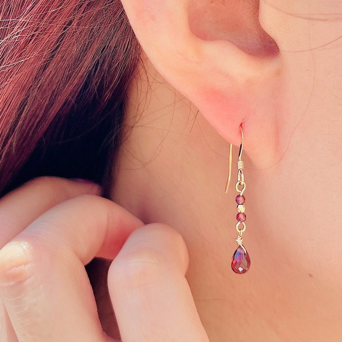 K14GFブリオレットカットピアス
