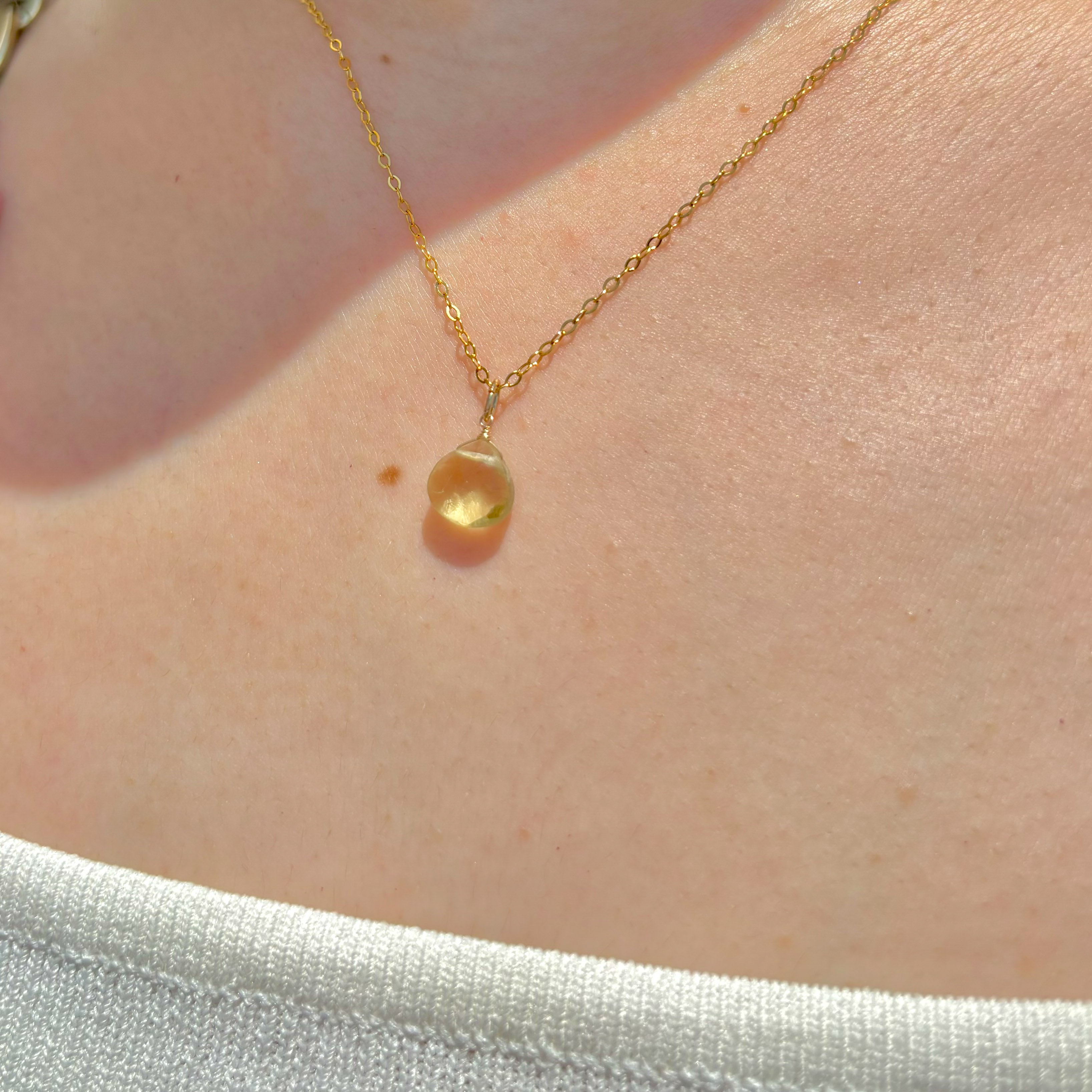 K14GFマロンカットネックレス