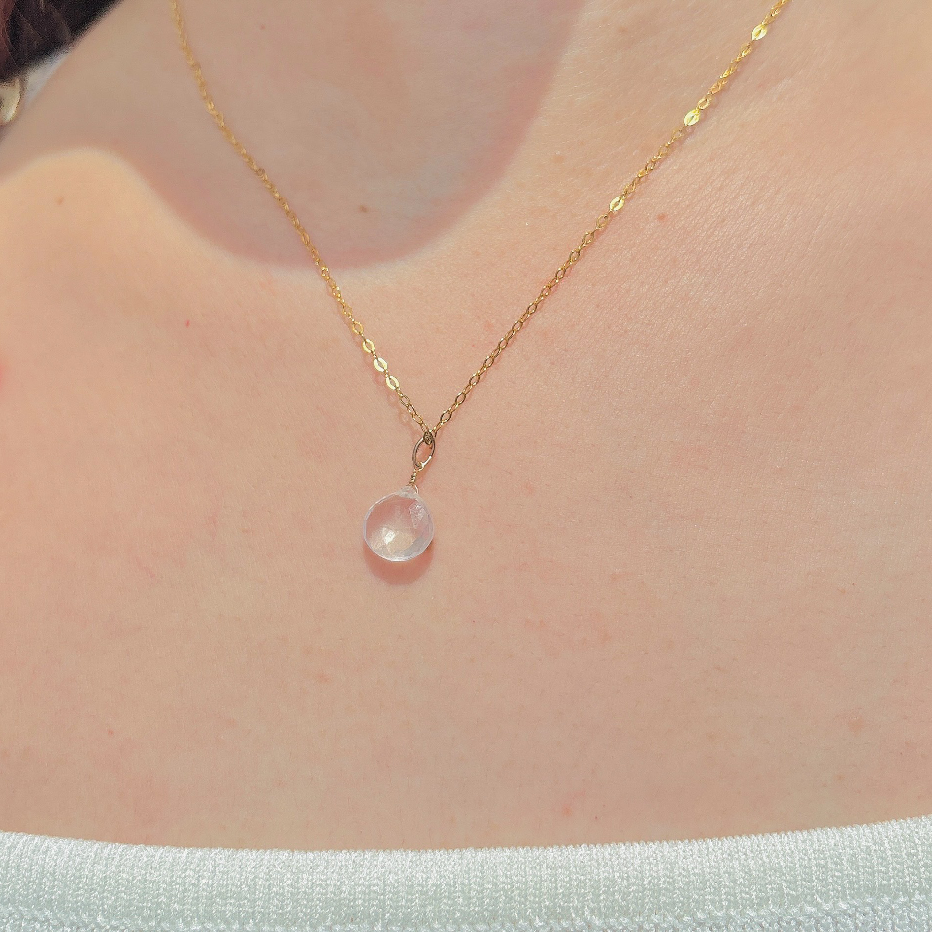 K14GFマロンカットネックレス