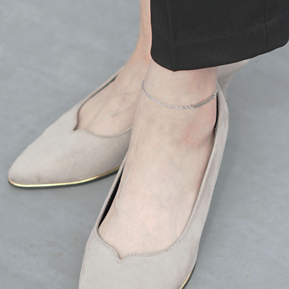 【セミオーダー/刻印】チェーン アンクレット MS AP1003