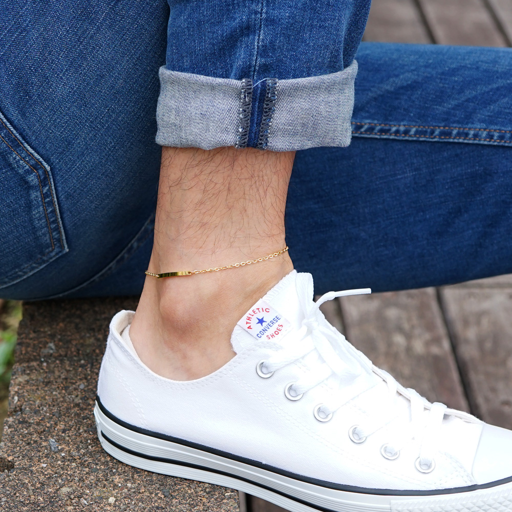 【セミオーダー/刻印】チェーン アンクレット MS AP1003