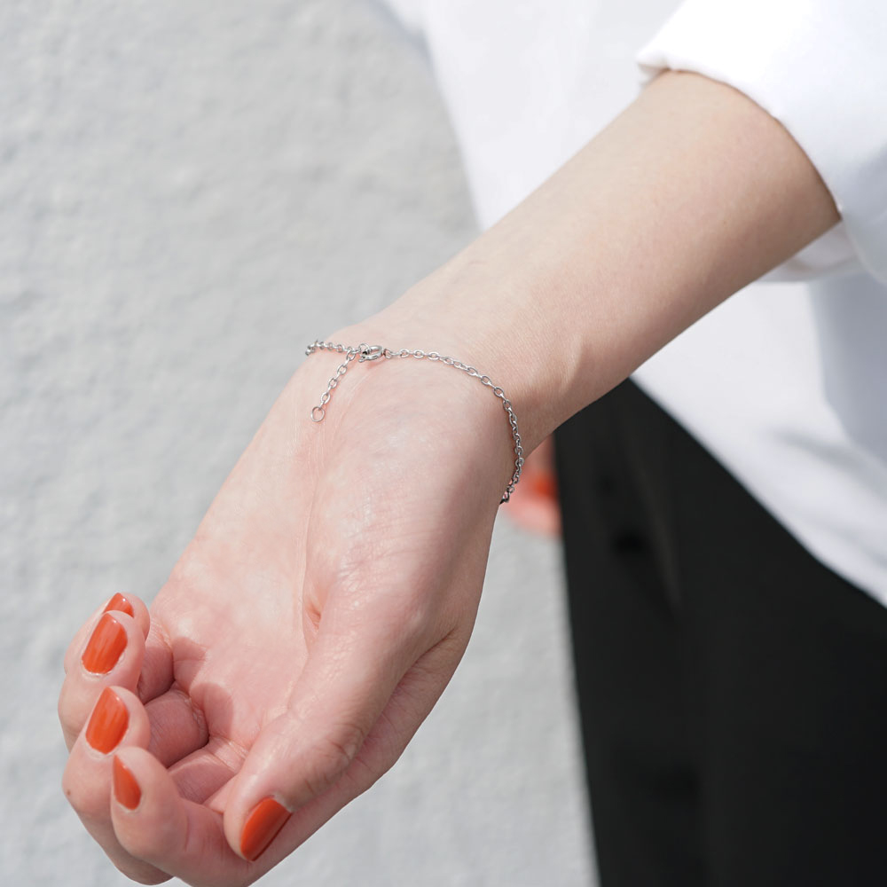 【ペア/刻印】チェーン ブレスレット MS AP1003