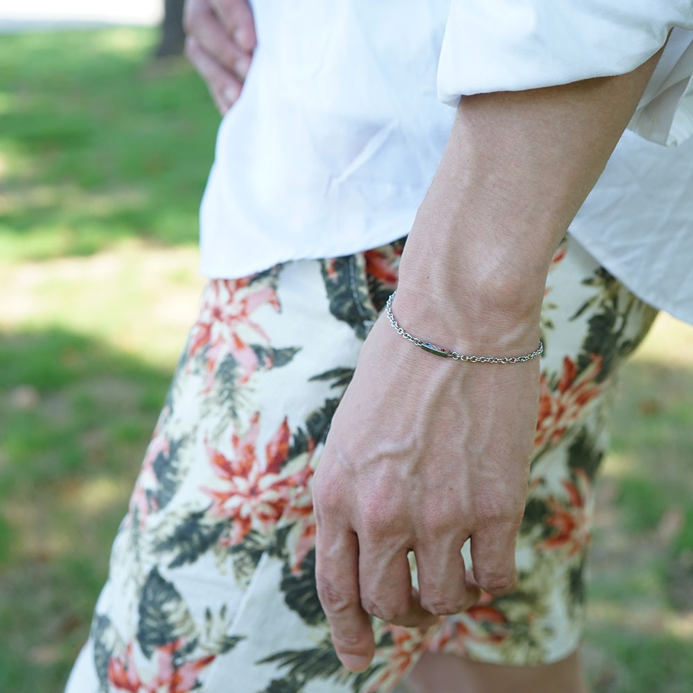 【セミオーダー・刻印】誕生石 チェーン ブレスレット TWWA APB0116 