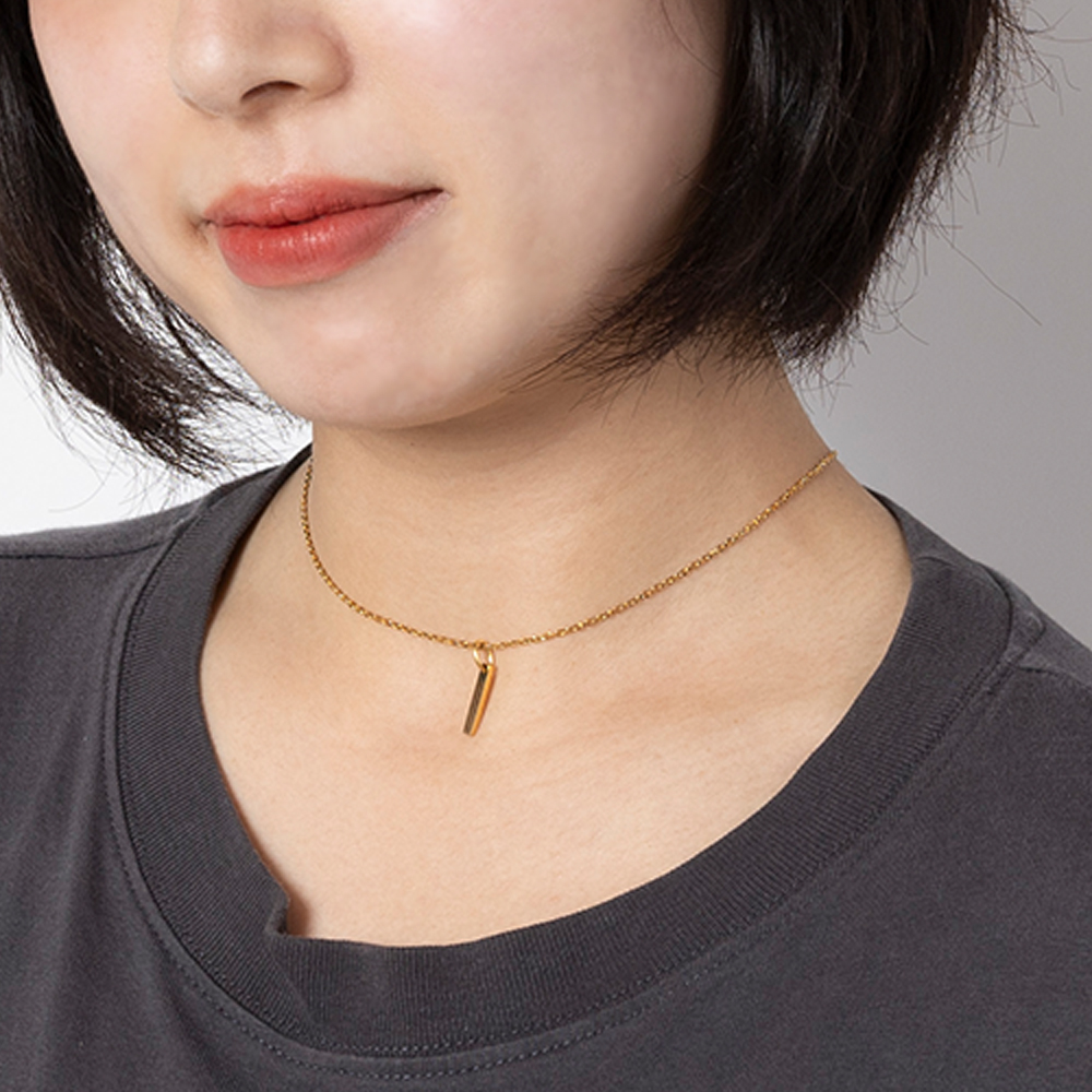 【ペア/刻印】プレート ネックレス  MS AP1004