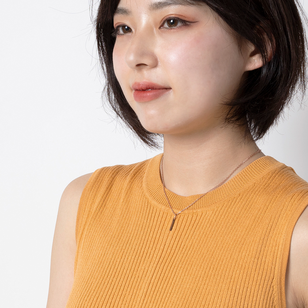 【ペア/刻印】プレート ネックレス  MS AP1004