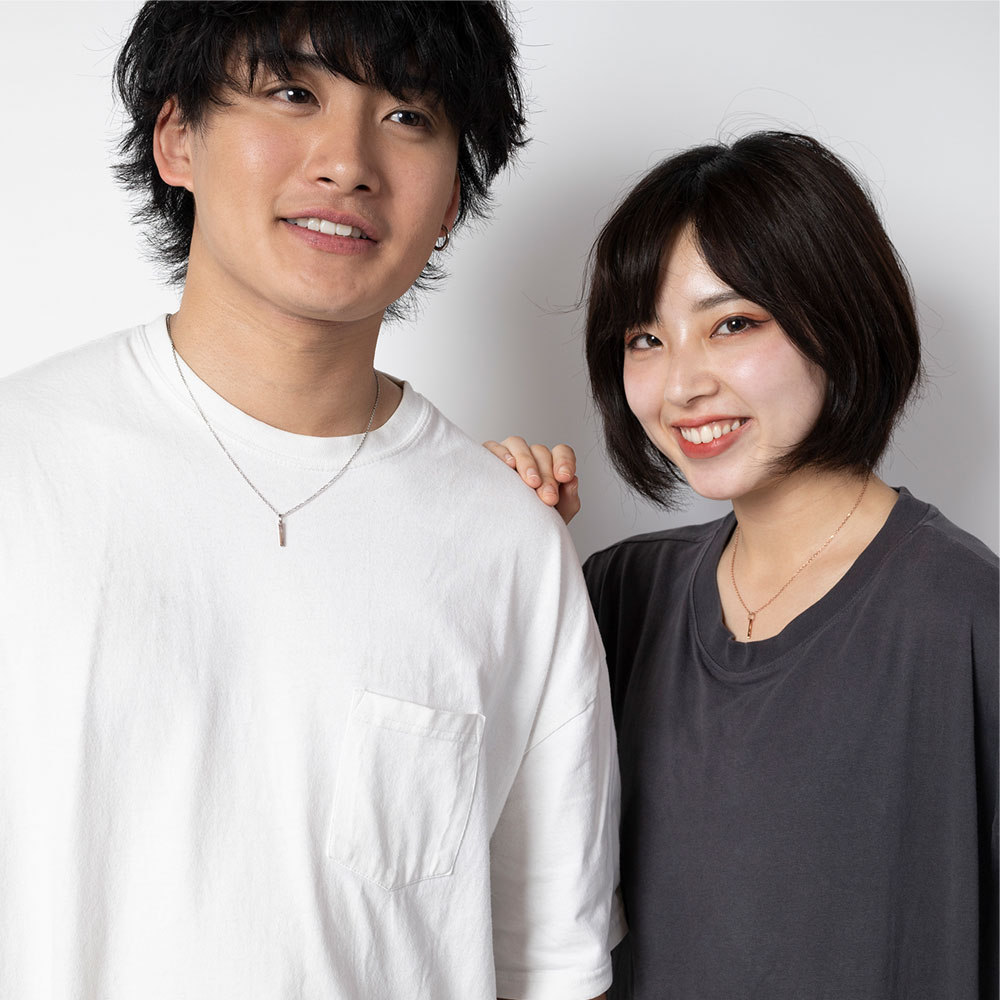 【ペア/刻印】プレート ネックレス  MS AP1004