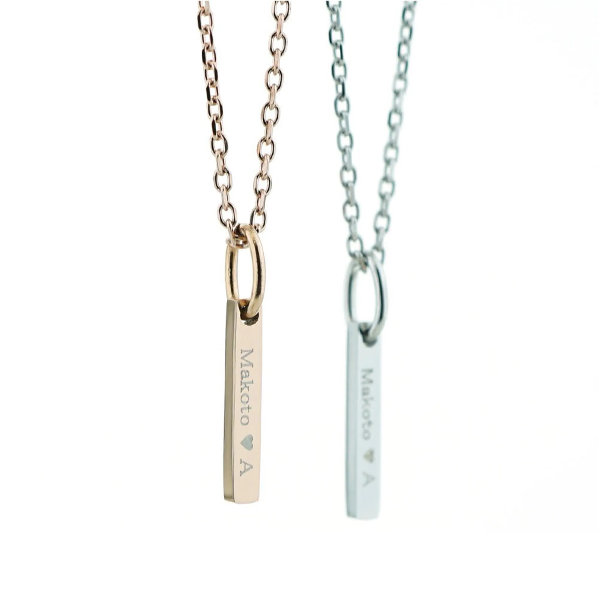 【ペア/刻印】プレート ネックレス  MS AP1004