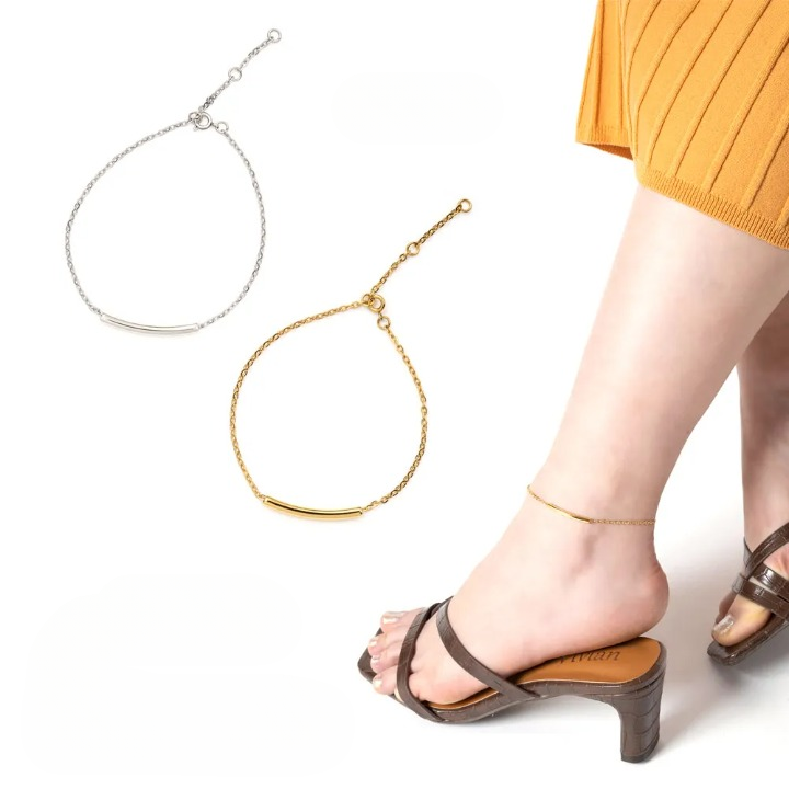 【セミオーダー・刻印】チェーン アンクレット  PiPy AP1005