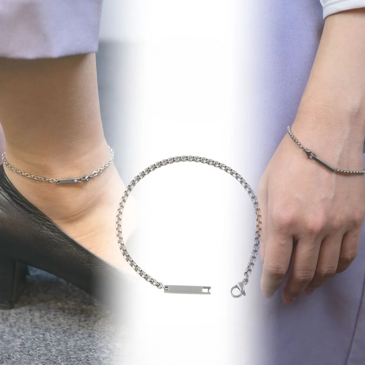 【ペア/刻印】チェーン ブレスレット/アンクレット  ALTO AP1008