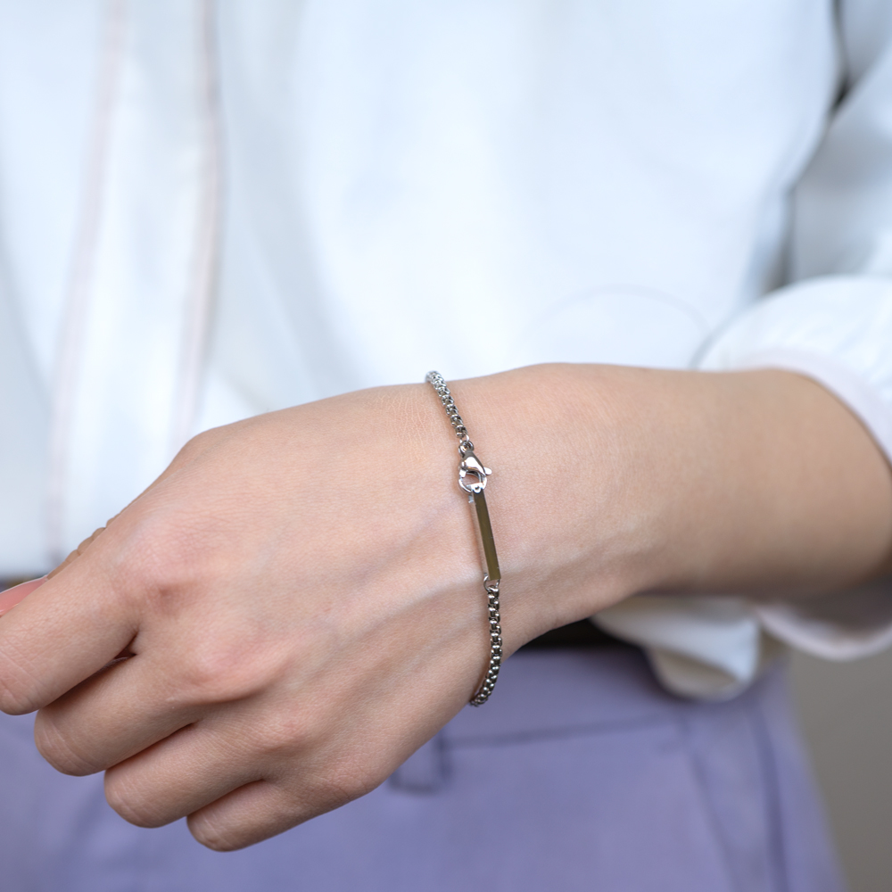 【ペア/刻印】チェーン ブレスレット/アンクレット  ALTO AP1008