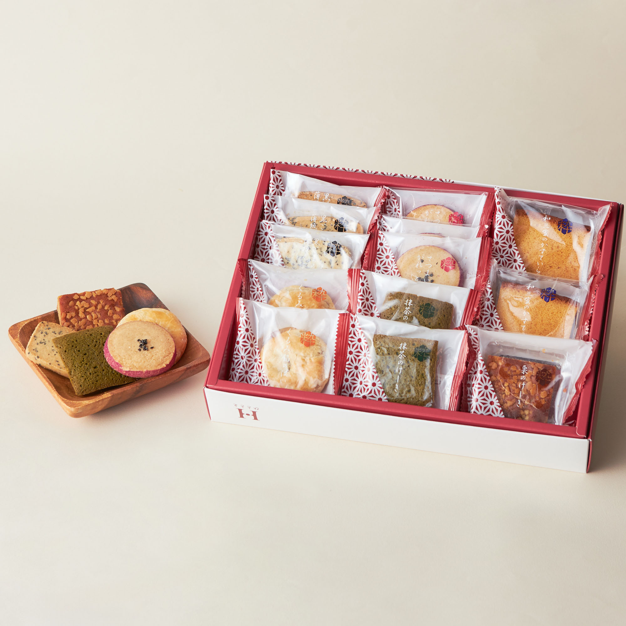 【名入れ・還暦祝い】和菓子詰め合わせギフト&テディベアセット