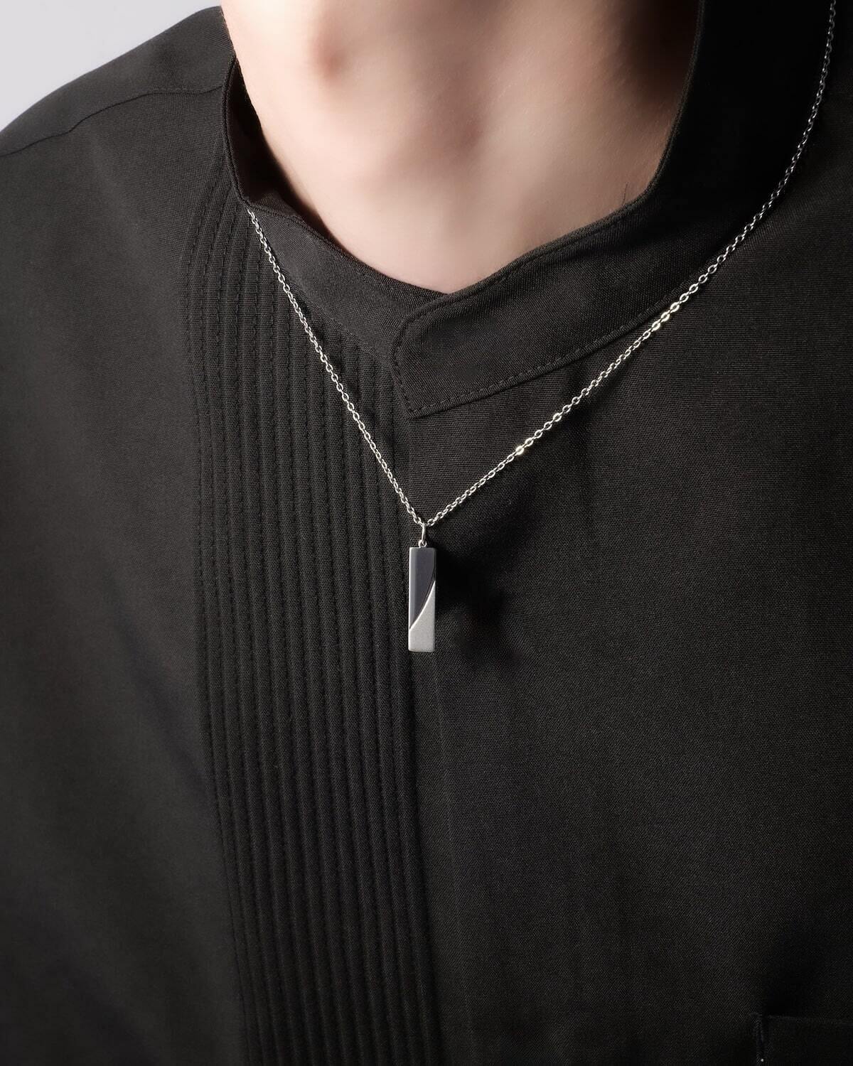 【ギフトBOX付】Plate Necklace SND