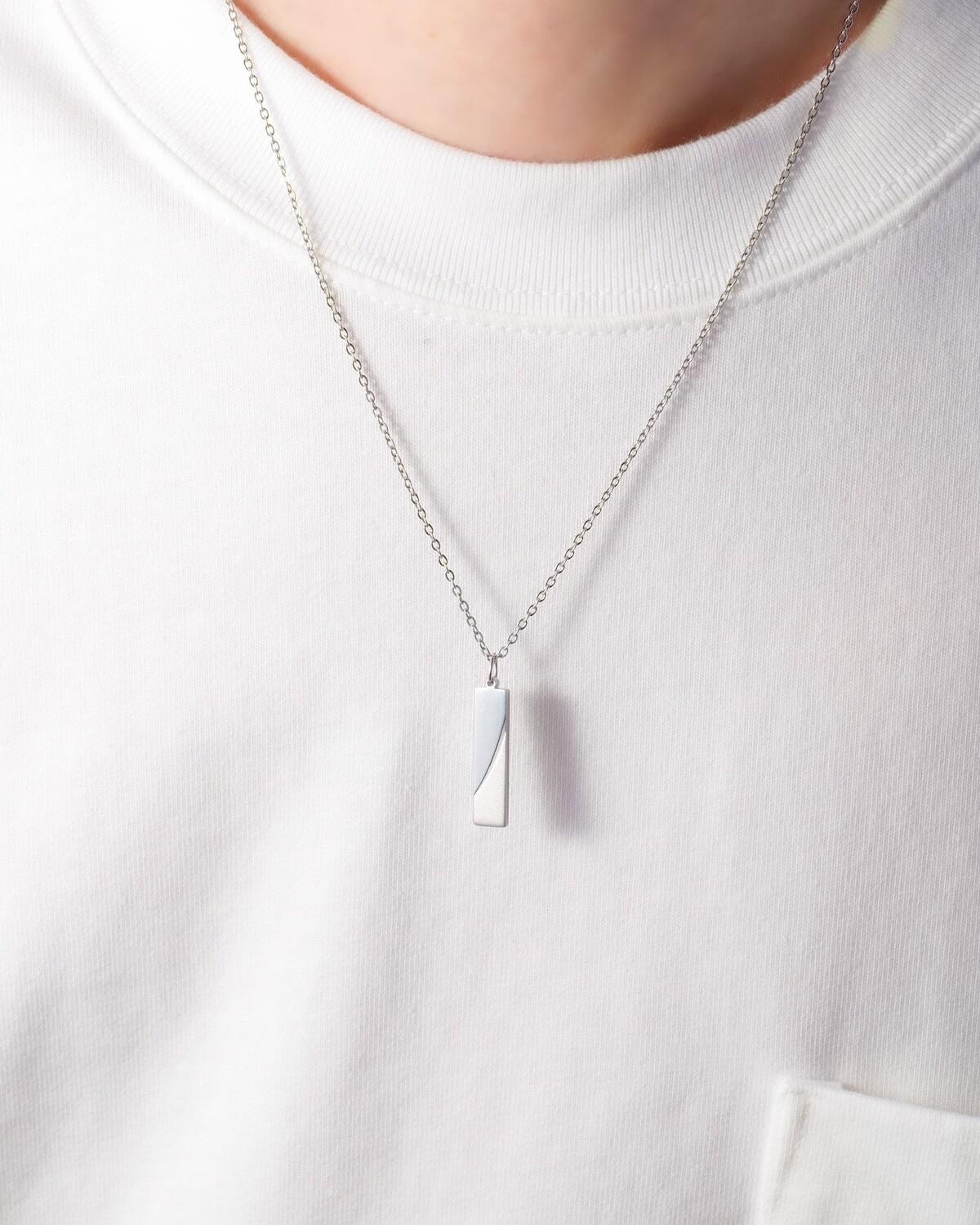 【ギフトBOX付】Plate Necklace SND